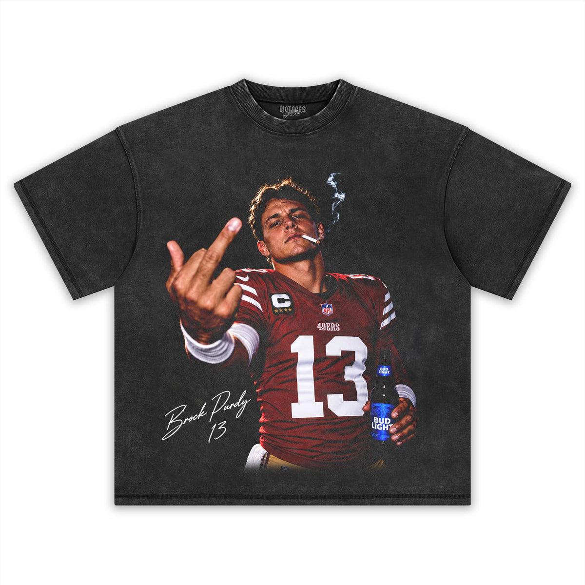 BROCK PURDY - MIDDLE FINGER TANK TOP & TEE & LONG SLEEVE & LAYERED LS & HOODIE