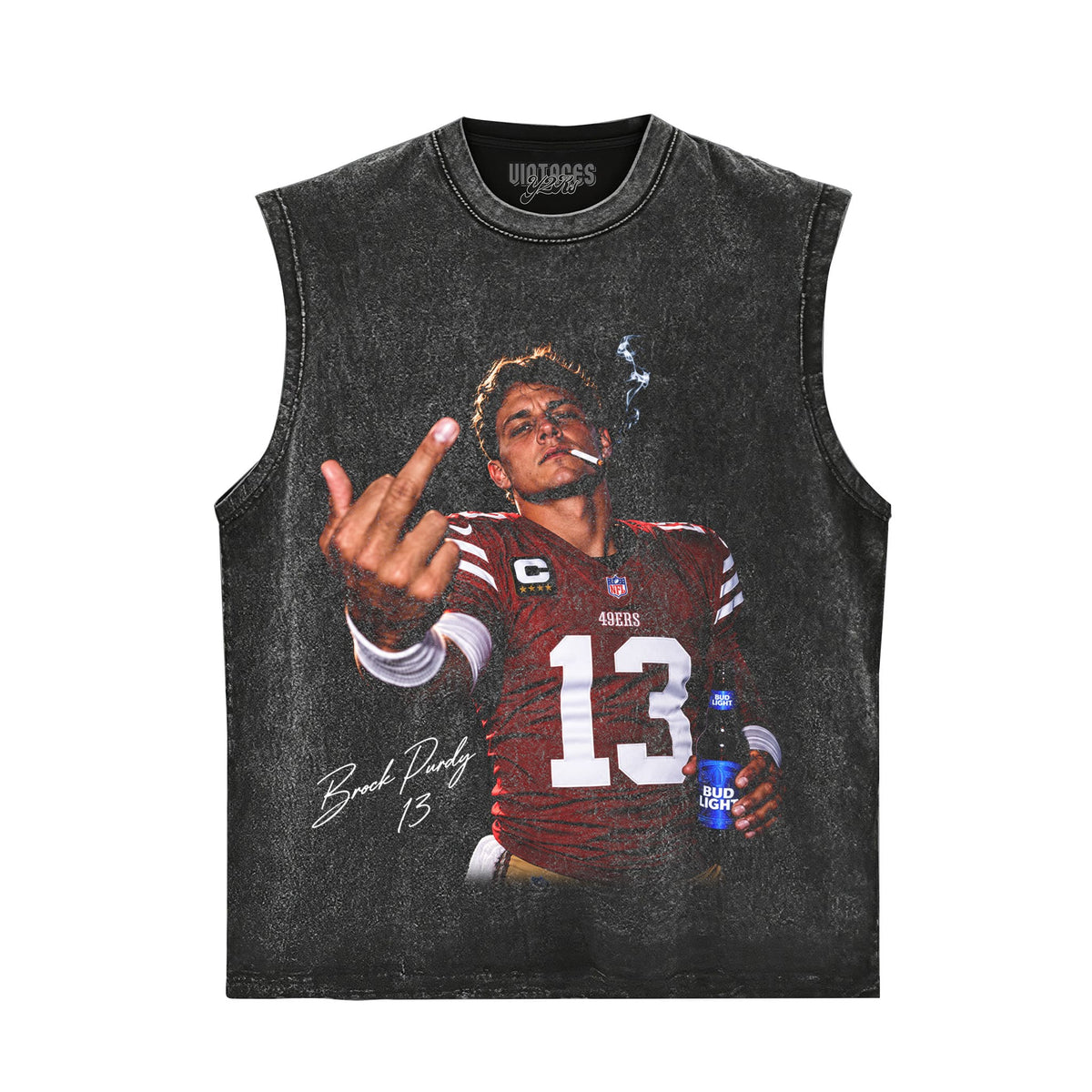 BROCK PURDY - MIDDLE FINGER TANK TOP & TEE & LONG SLEEVE & LAYERED LS & HOODIE