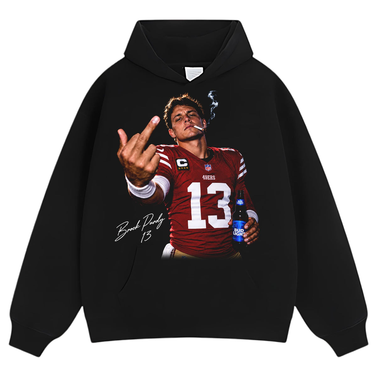 BROCK PURDY - MIDDLE FINGER TANK TOP & TEE & LONG SLEEVE & LAYERED LS & HOODIE