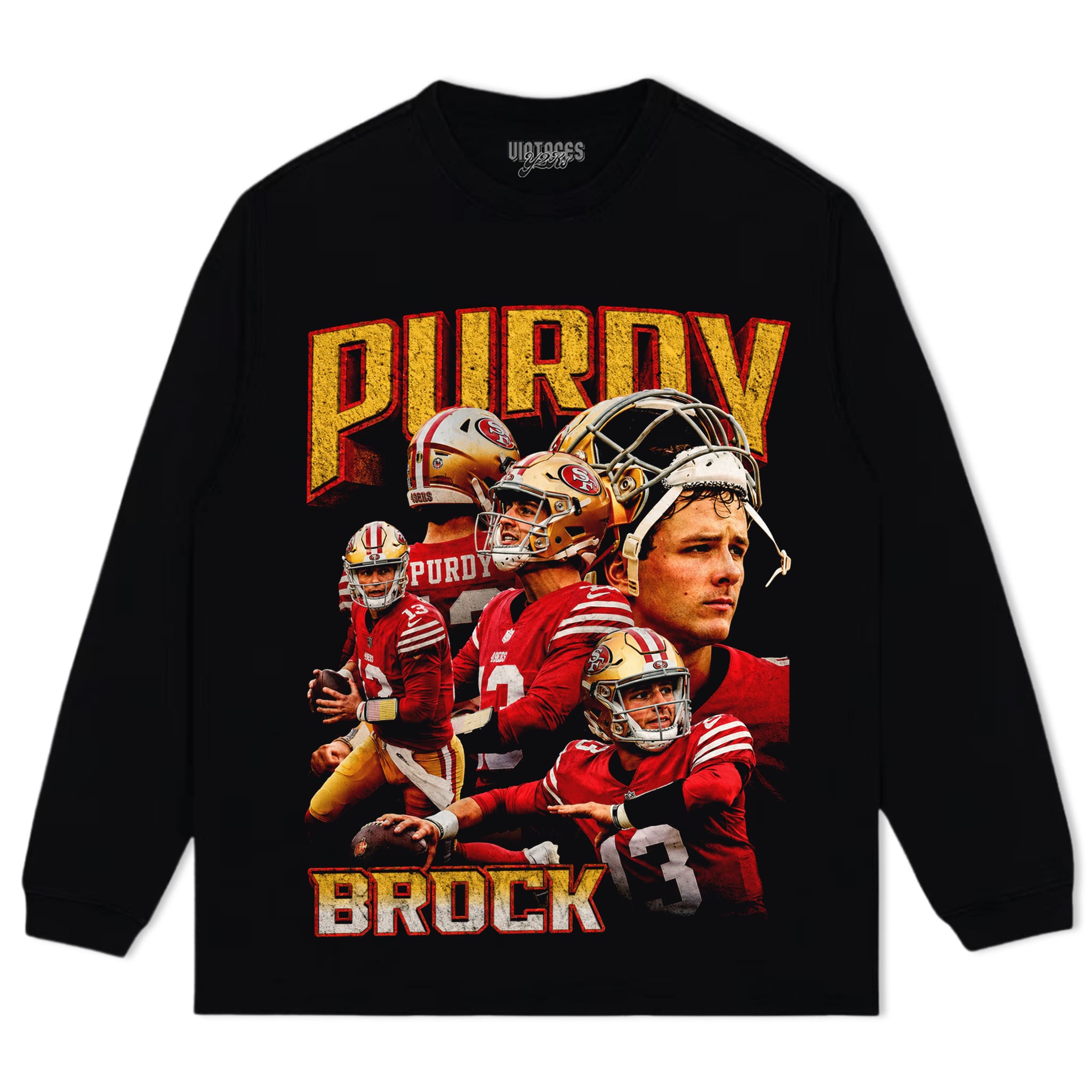 BROCK PURDY V5 VINTAGE 49ERS TANK TOP & TEE & LONG SLEEVE & LAYERED LS & HOODIE