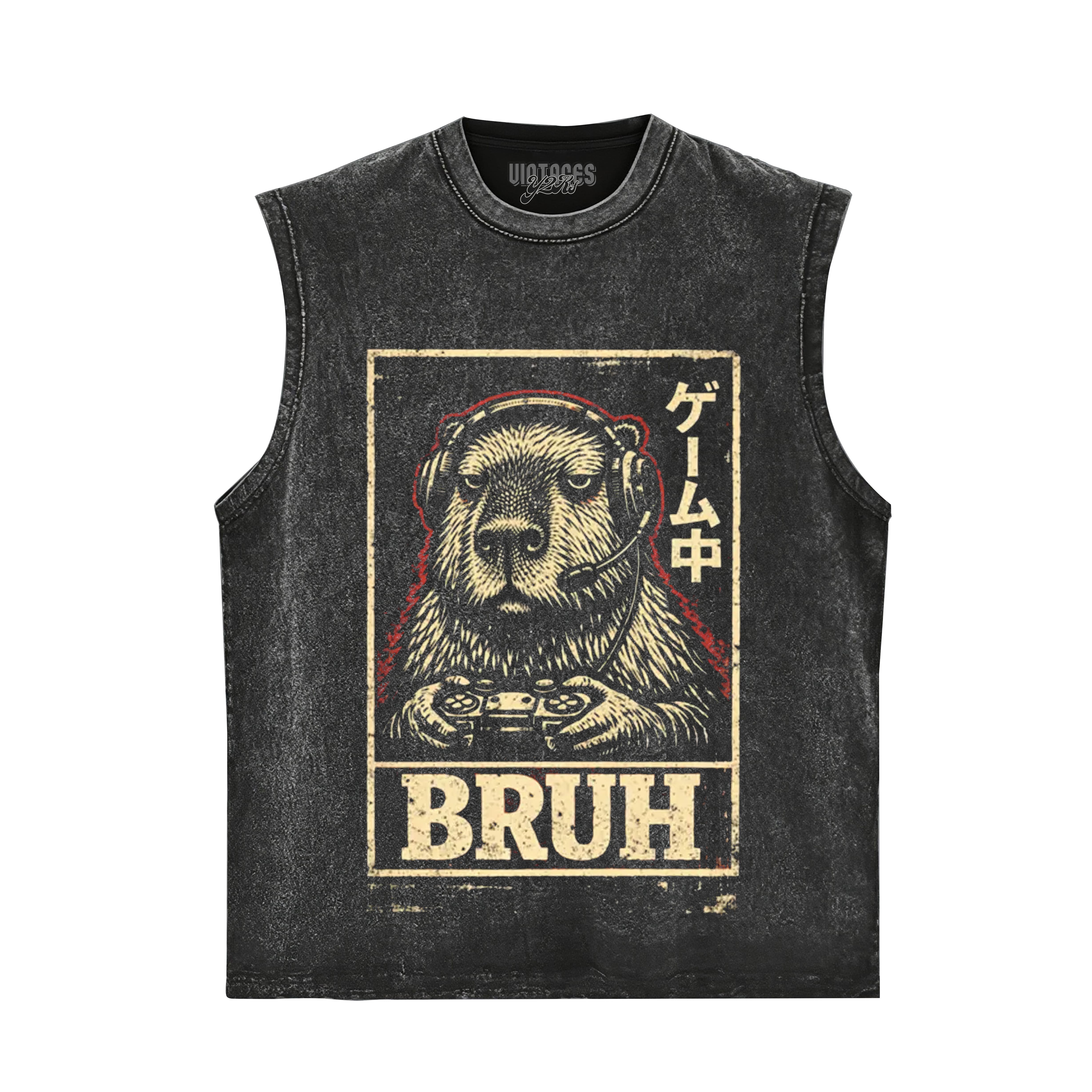 BRUH CAPYBARA GAMER VIDEO GAMES MEME TANK TOP