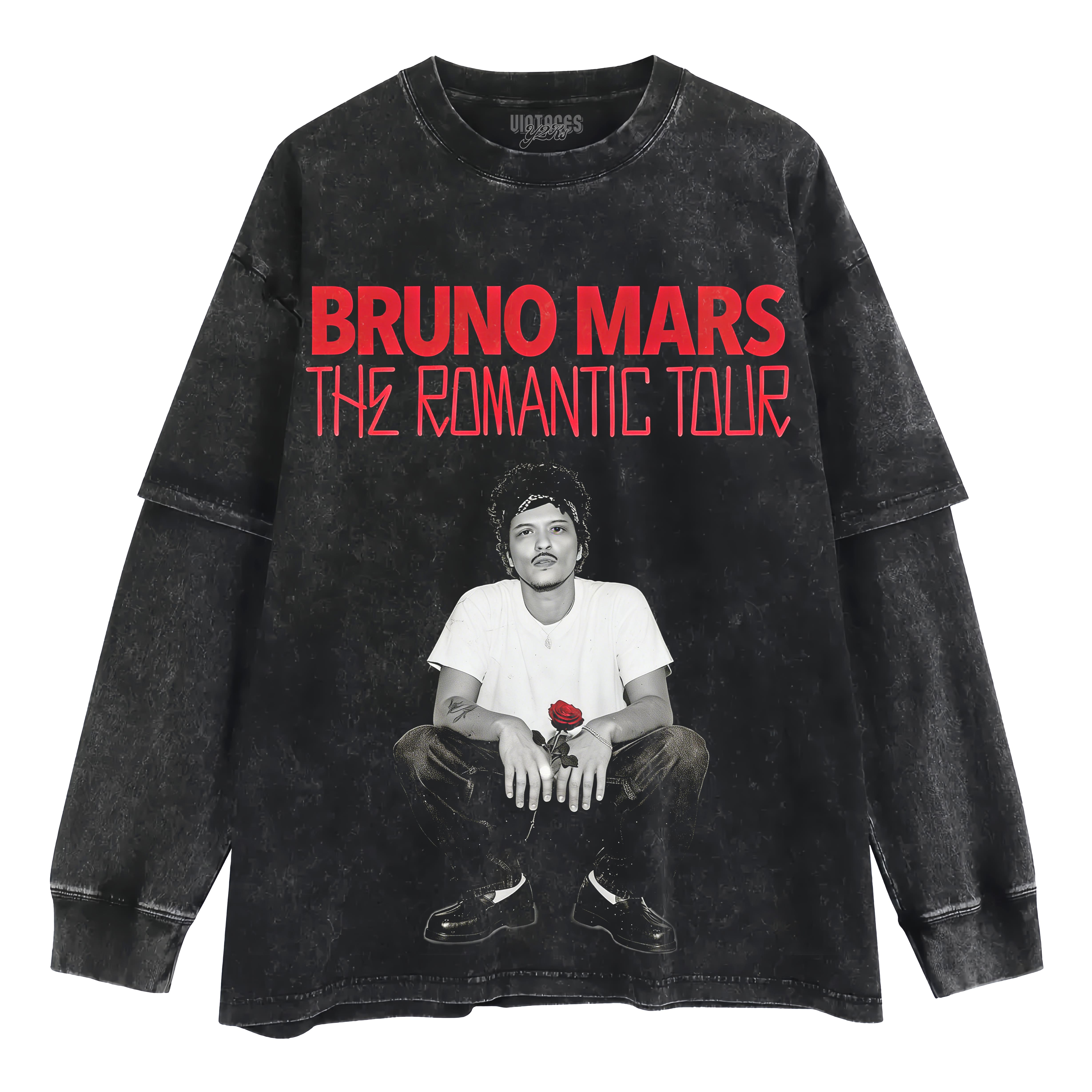 BRUNO MARS & THE ROMANTIC TOUR LAYERED LONG SLEEVE