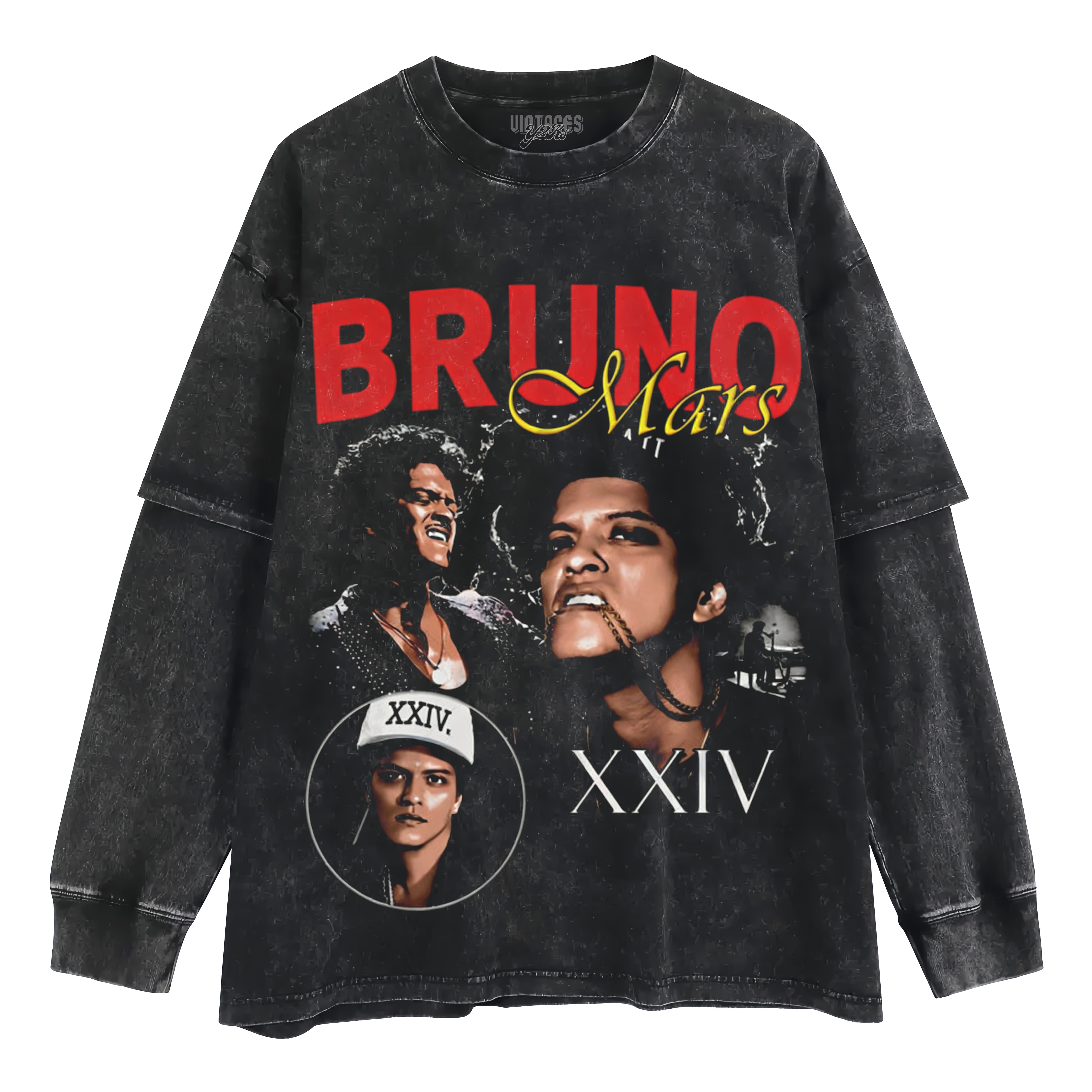 BRUNO MARS-VINTAGE STYLE V2 LAYERED LONG SLEEVE