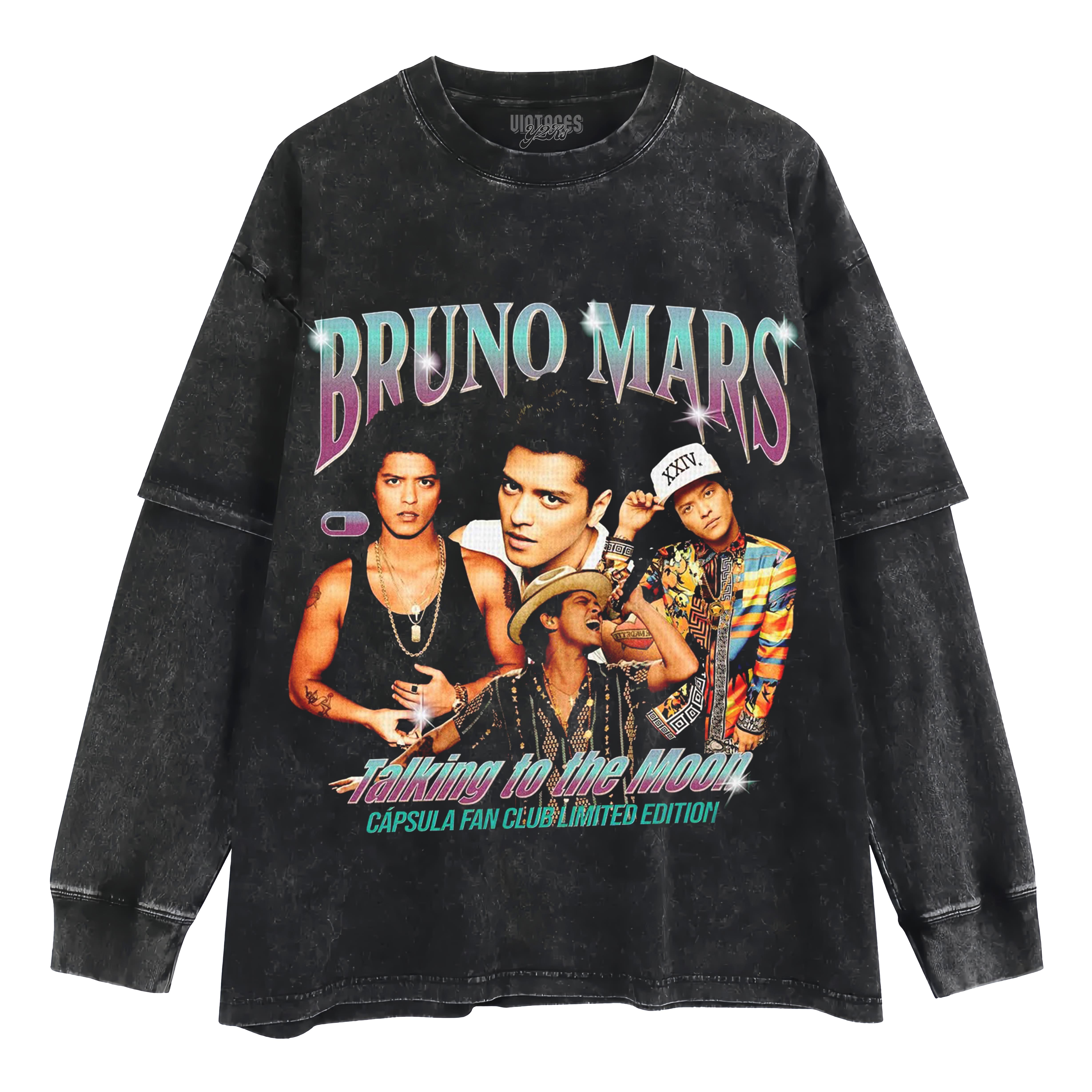 BRUNO MARS-VINTAGE STYLE V4 LAYERED LONG SLEEVE