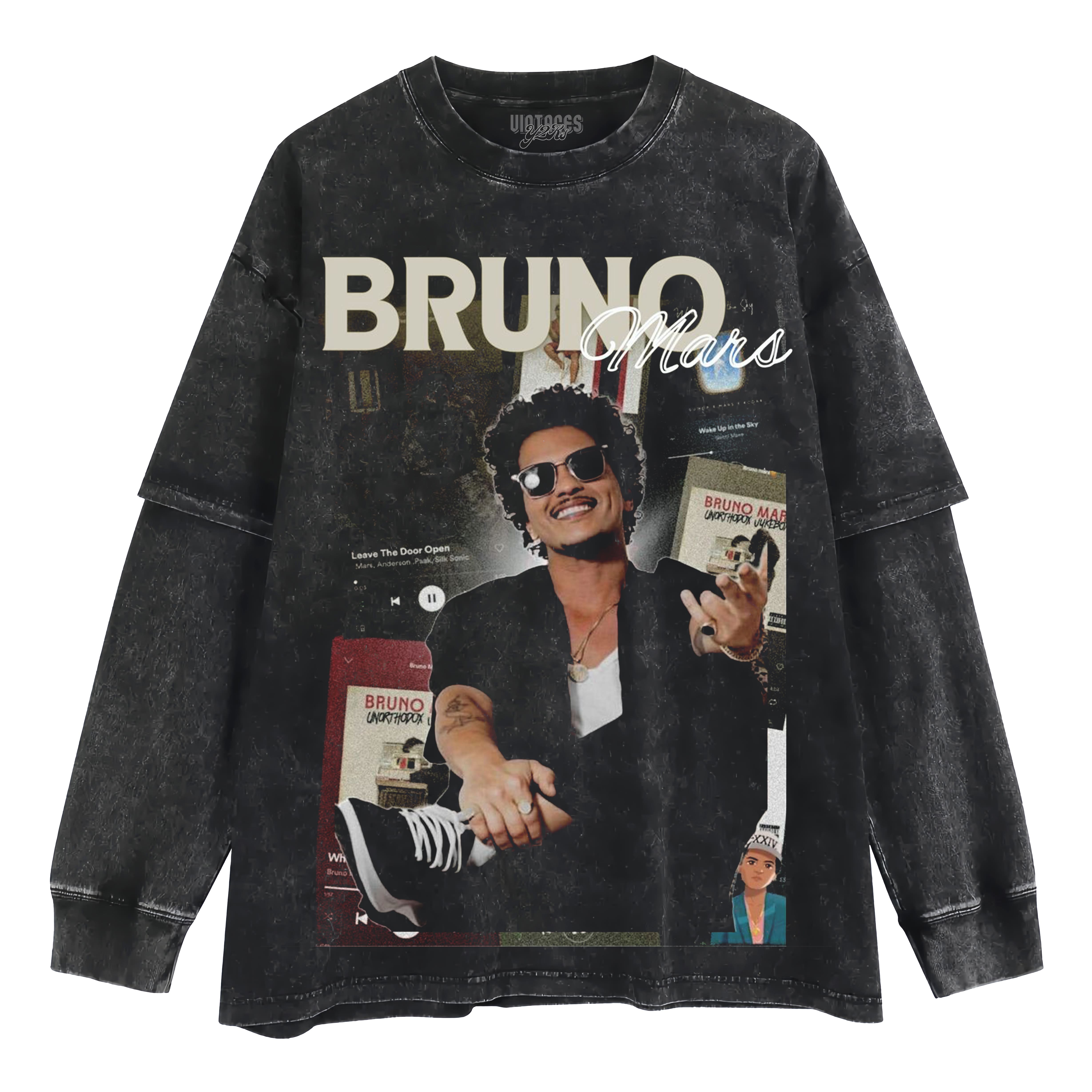 BRUNO MARS-VINTAGE V3 LAYERED LONG SLEEVE