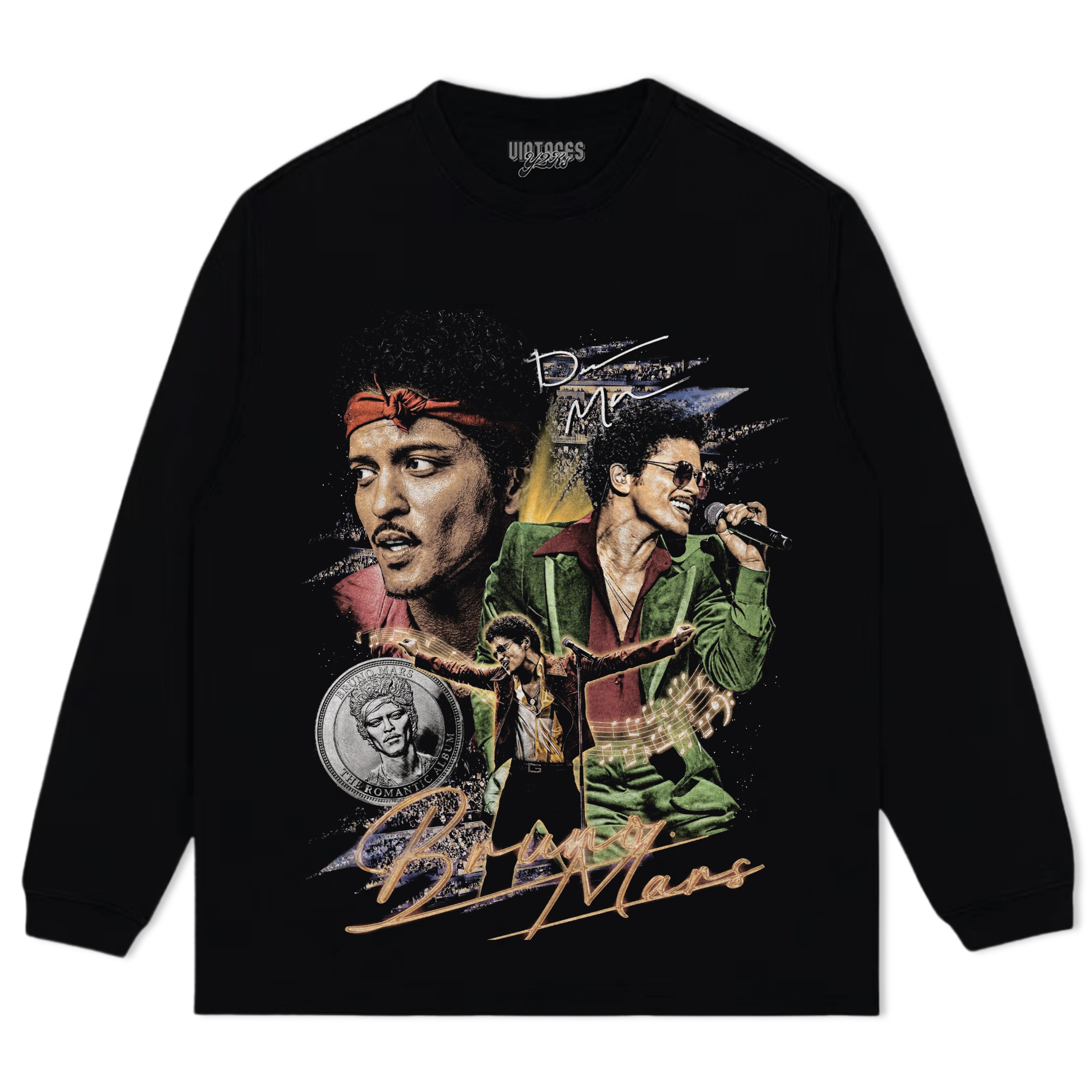 BRUNO MARS 2026 VINTAGE V5 TANK TOP & TEE & LONG SLEEVE & LAYERED LS & HOODIE