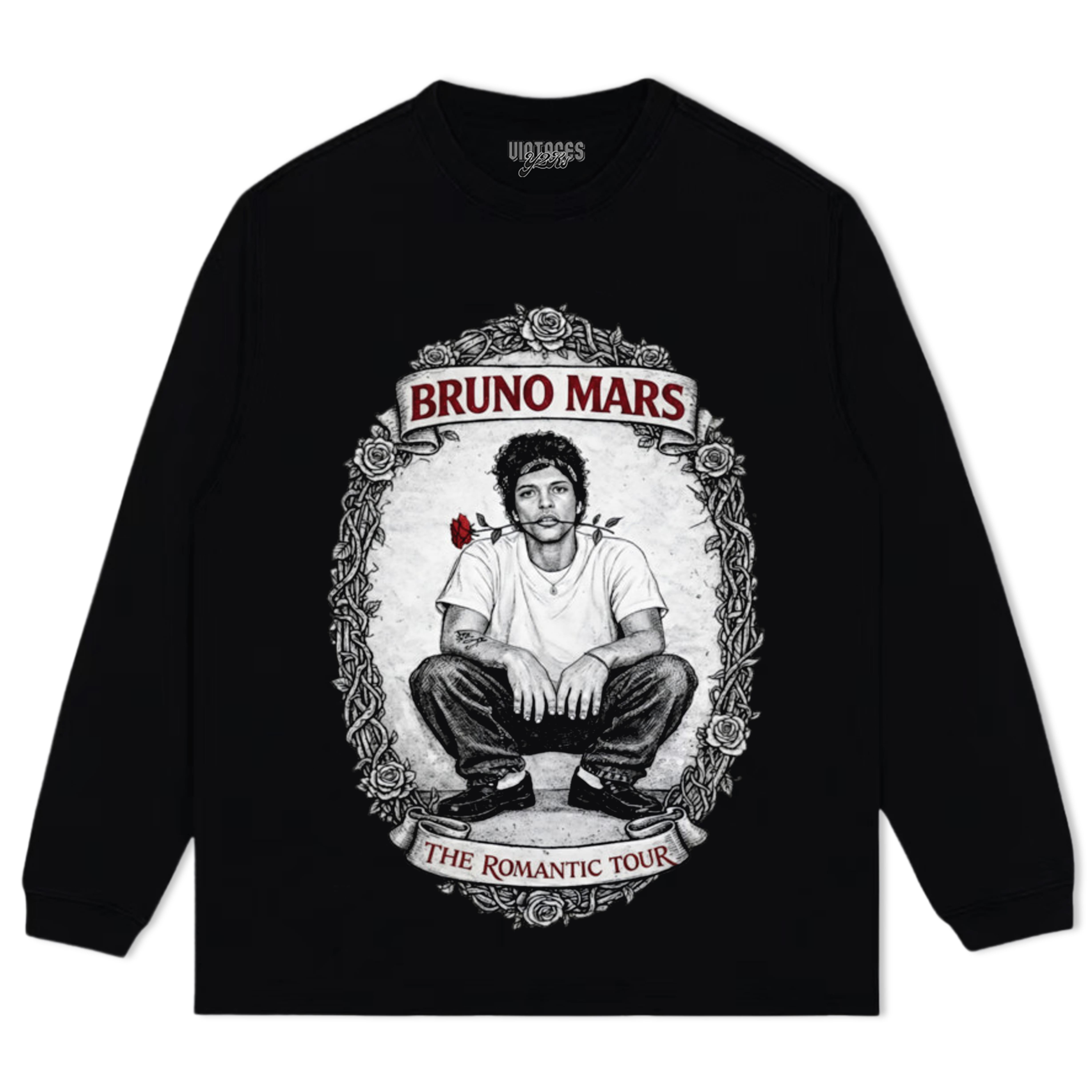 BRUNO MARS STYLE VINTAGE TEE & LS & HOODIE