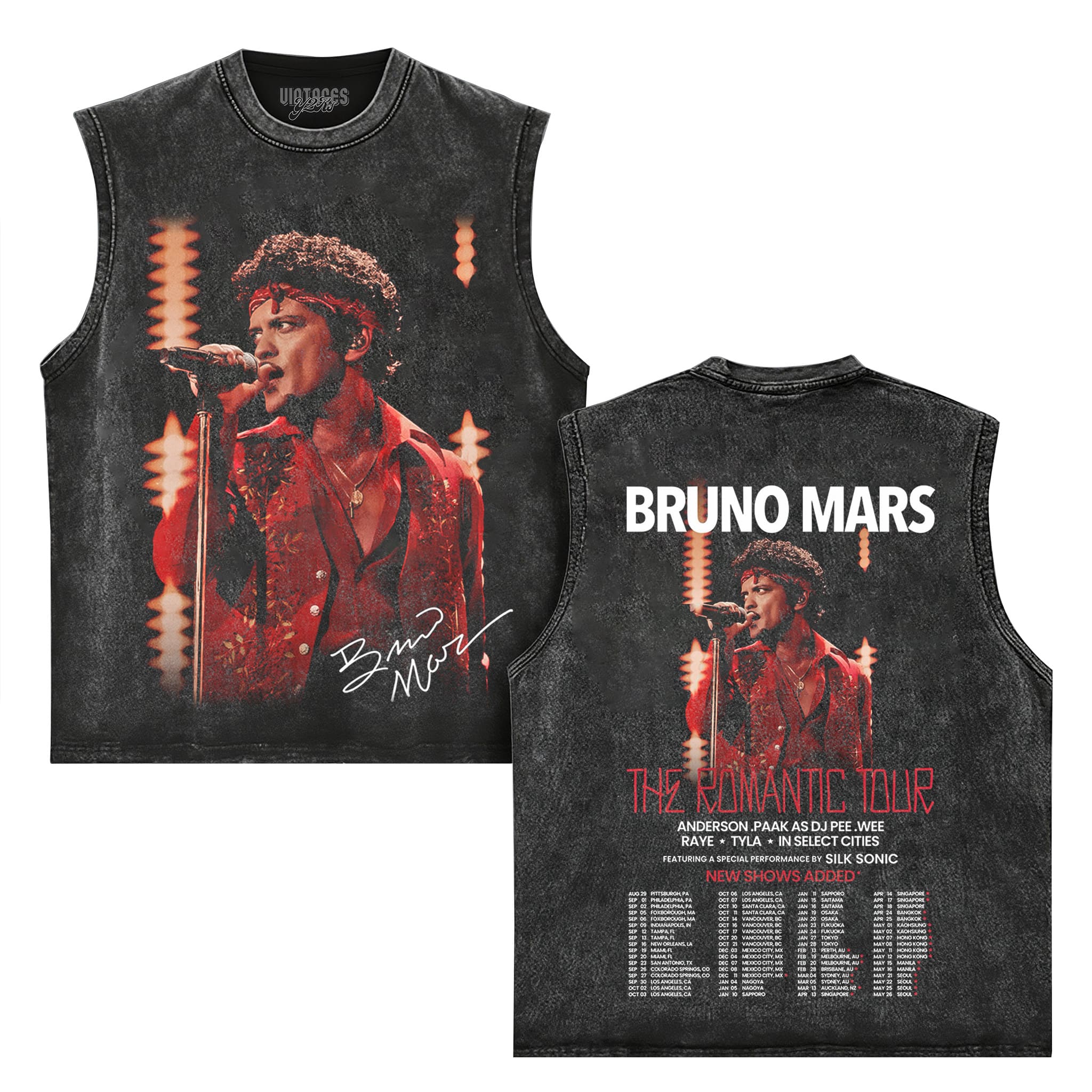 BRUNO MARS TOUR V2 2026 TANK TOP & TEE