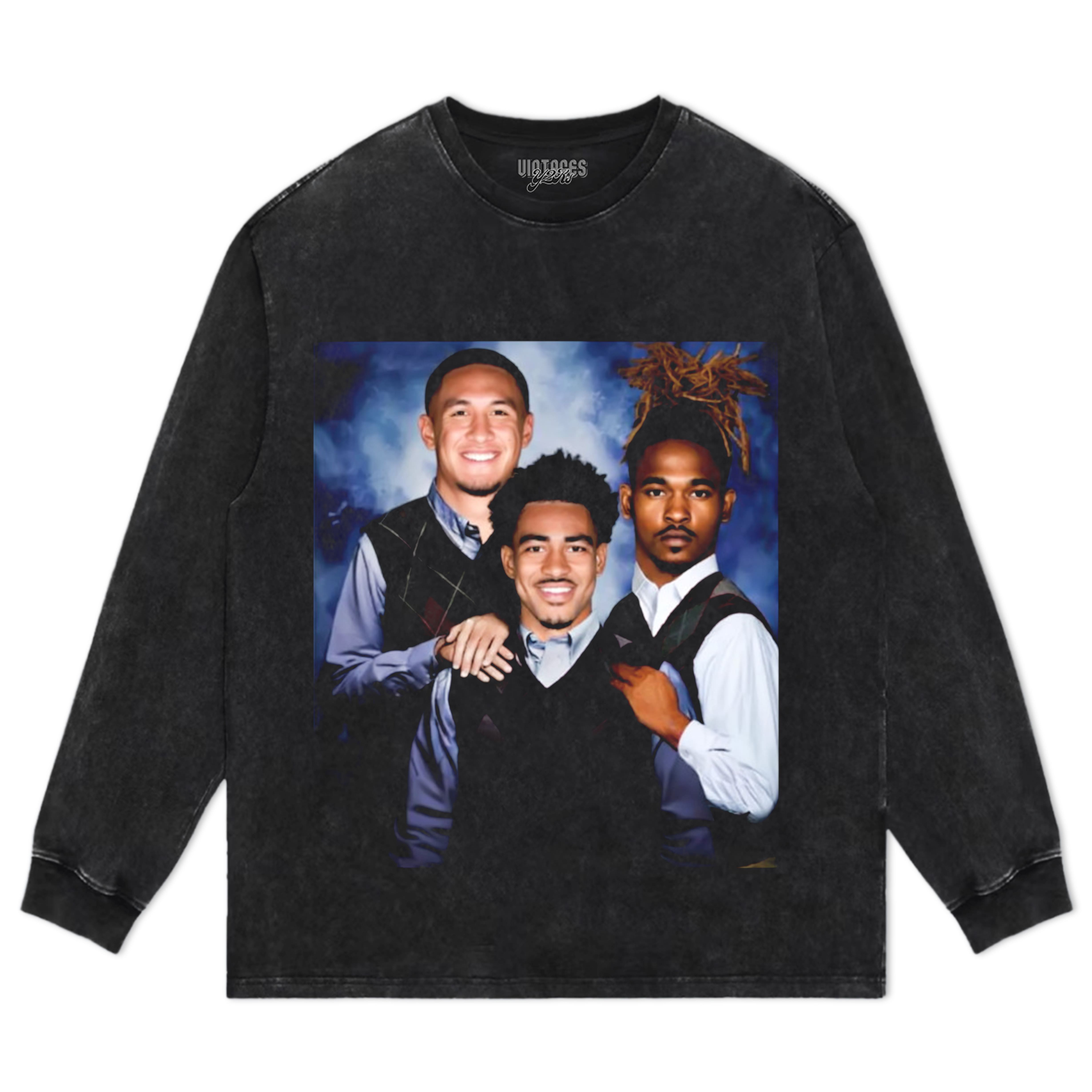 BRYCE YOUNG RICO DOWDLE TETAIROA MCMILLAN STEP BROTHERS CAROLINA FOOTBALL TEE & LS & HOODIE