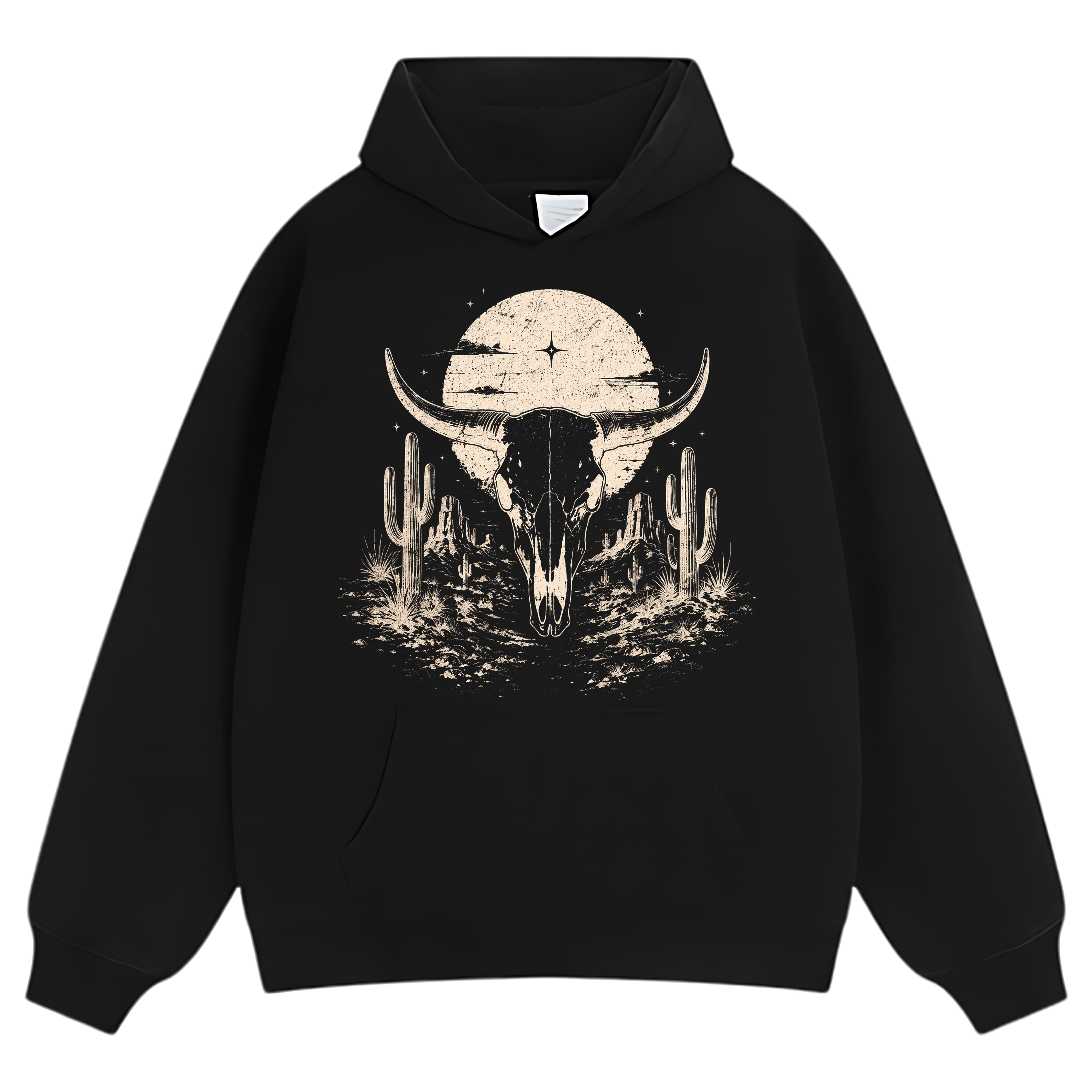 BULL SKULL WESTERN TANK TOP & TEE & LONG SLEEVE & LAYERED LS & HOODIE