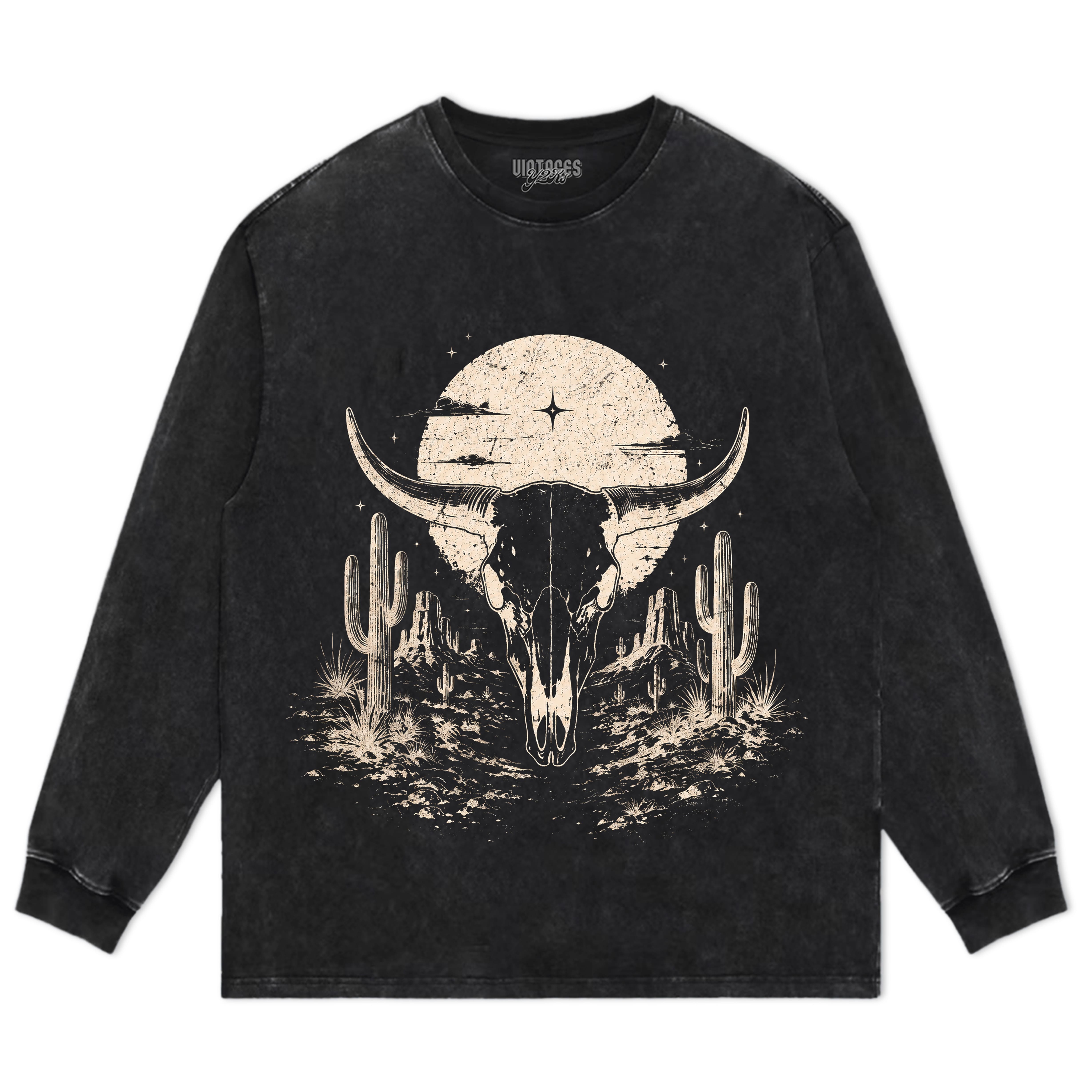 BULL SKULL WESTERN TANK TOP & TEE & LONG SLEEVE & LAYERED LS & HOODIE