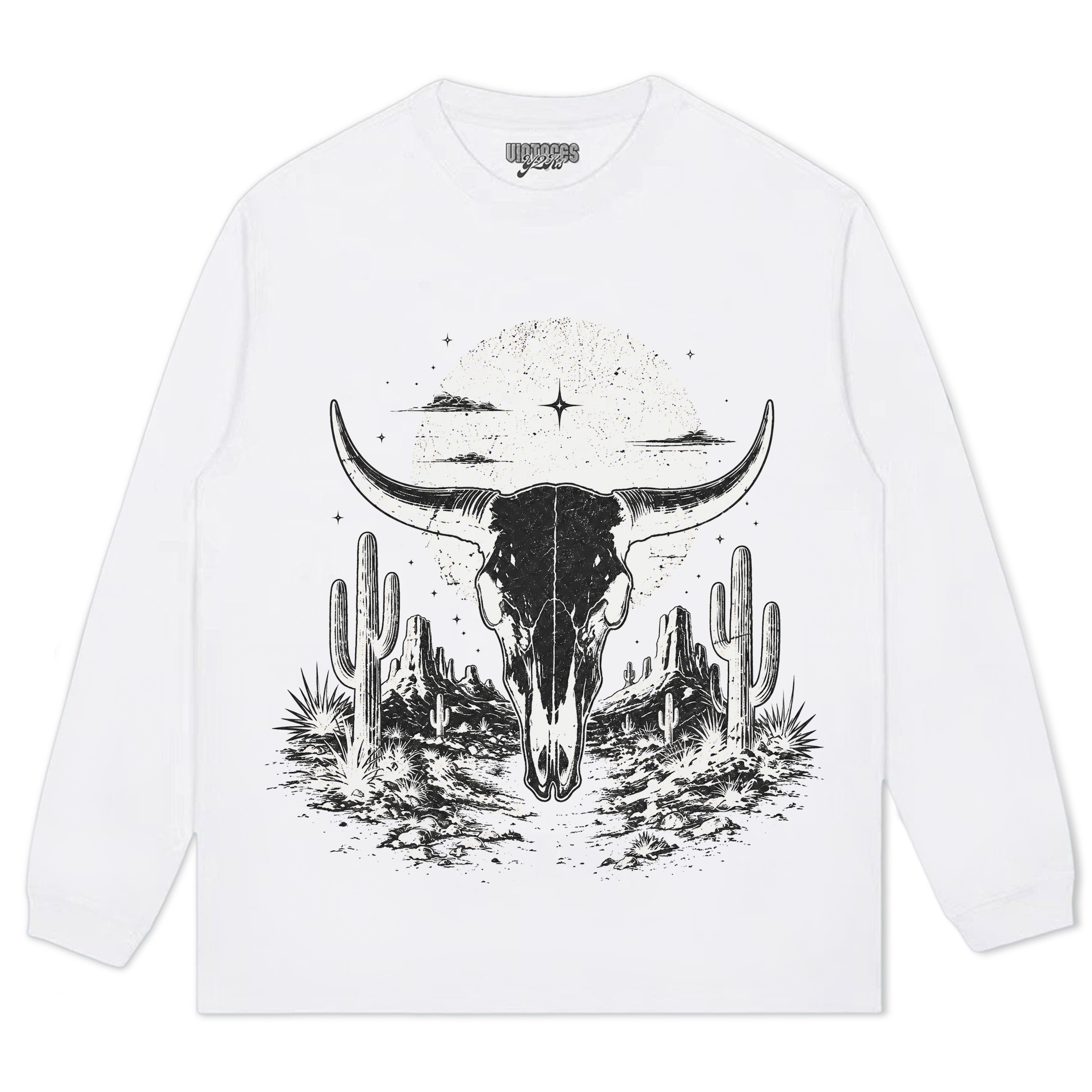 BULL SKULL WESTERN TANK TOP & TEE & LONG SLEEVE & LAYERED LS & HOODIE