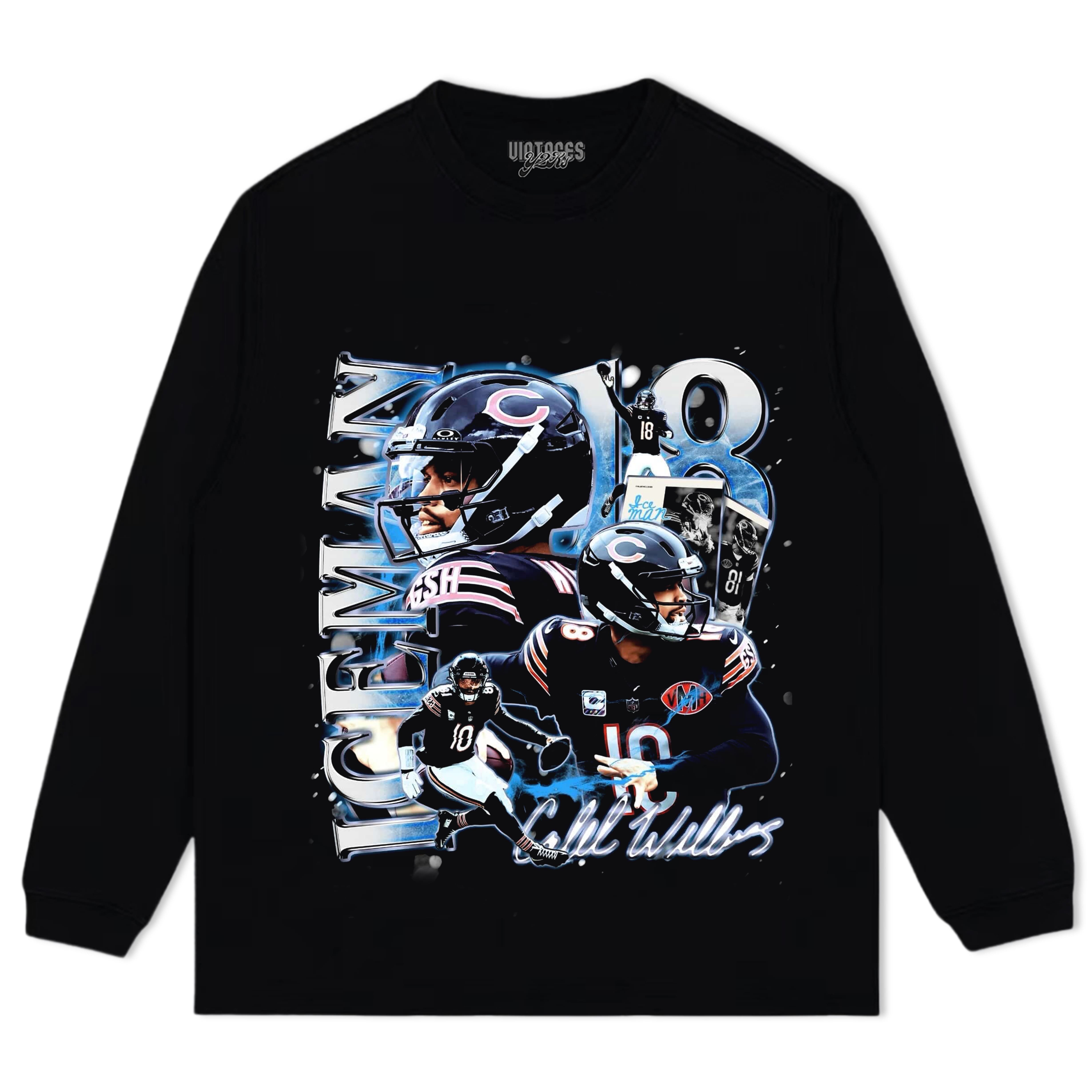 CALEB WILLIAMS WINTER ICEMAN CHICAGO 2025 VINTAGE GRAPHIC TEE & LS & HOODIE