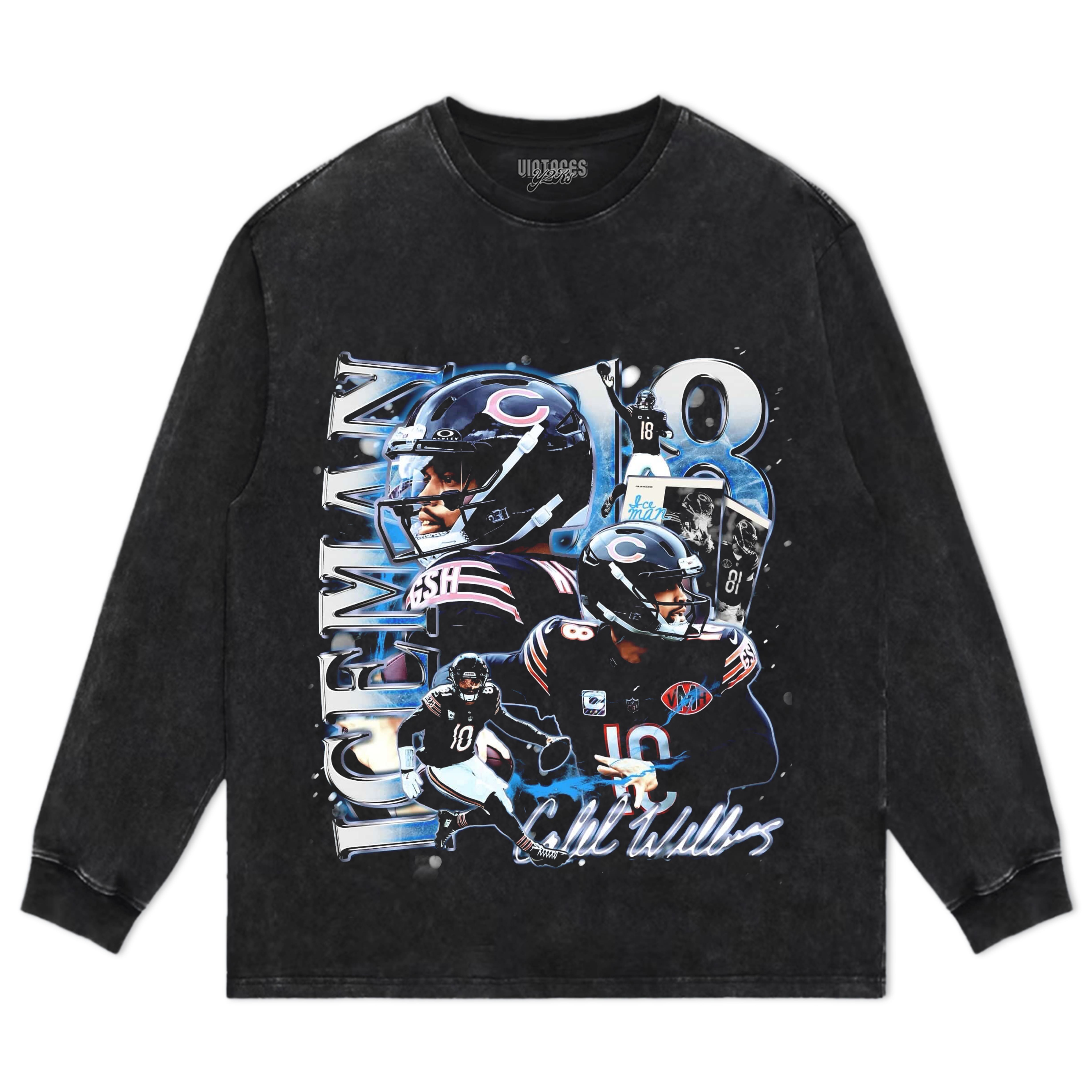 CALEB WILLIAMS WINTER ICEMAN CHICAGO 2025 VINTAGE GRAPHIC TEE & LS & HOODIE