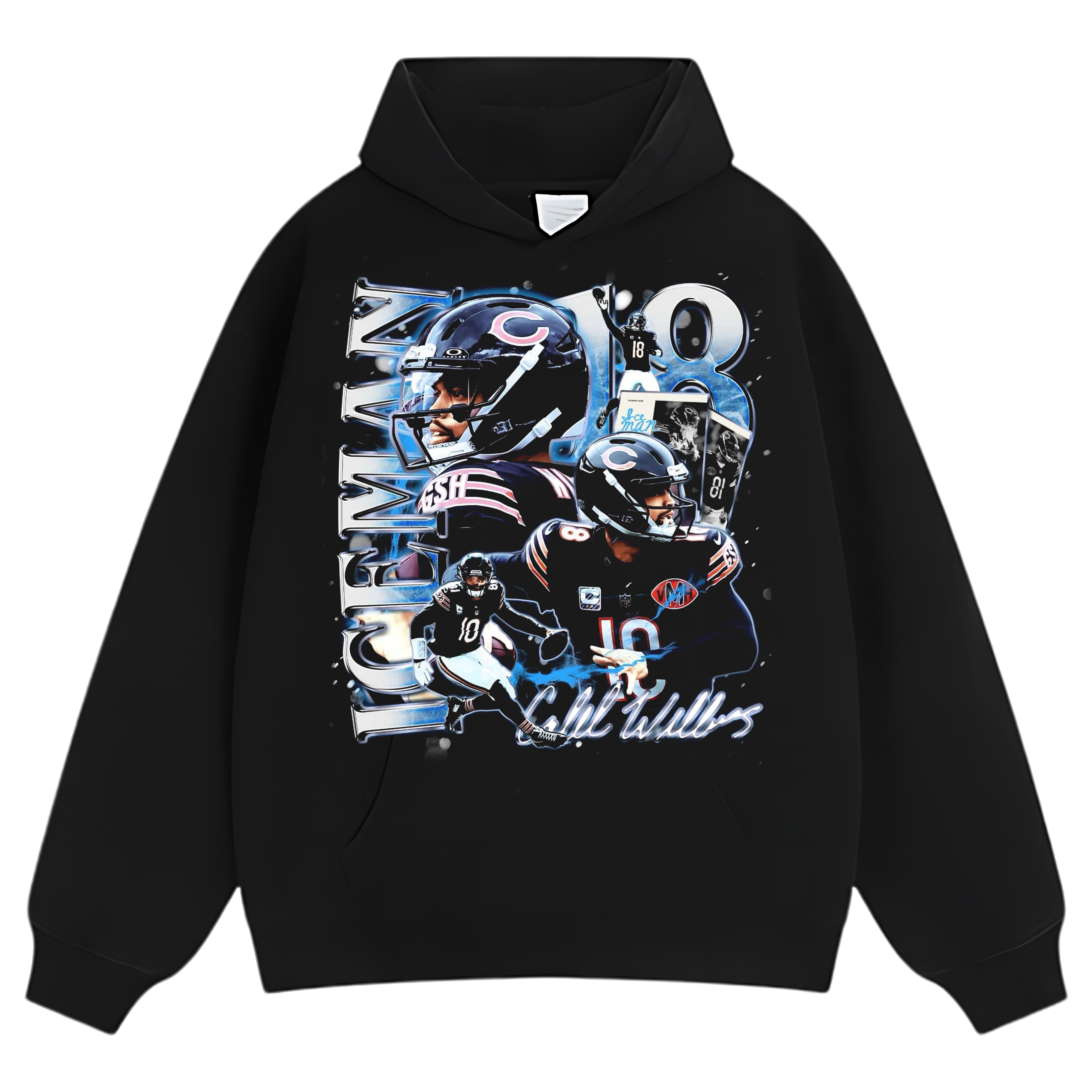 CALEB WILLIAMS WINTER ICEMAN CHICAGO 2025 VINTAGE GRAPHIC TEE & LS & HOODIE