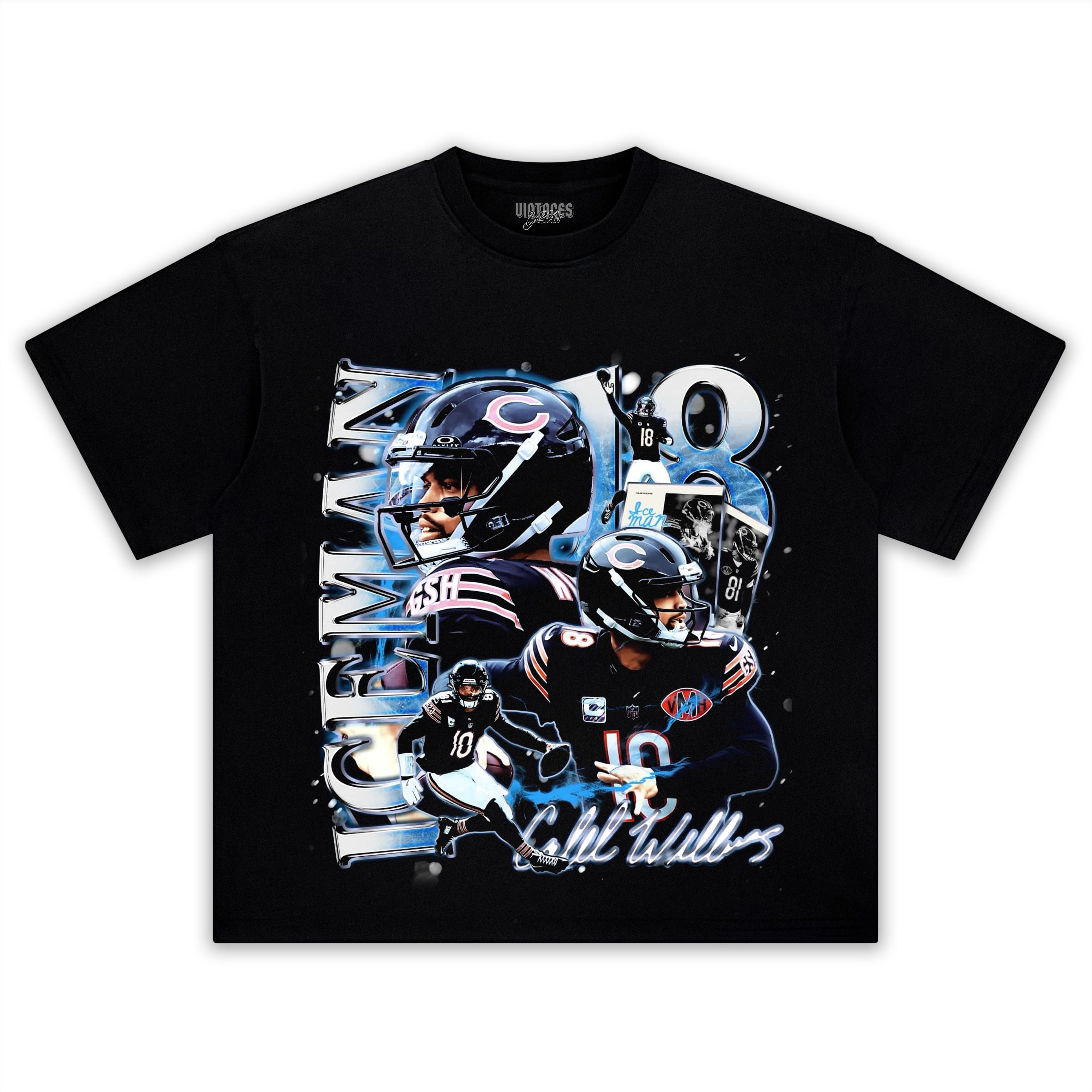 CALEB WILLIAMS WINTER ICEMAN CHICAGO 2025 VINTAGE GRAPHIC TEE & LS & HOODIE
