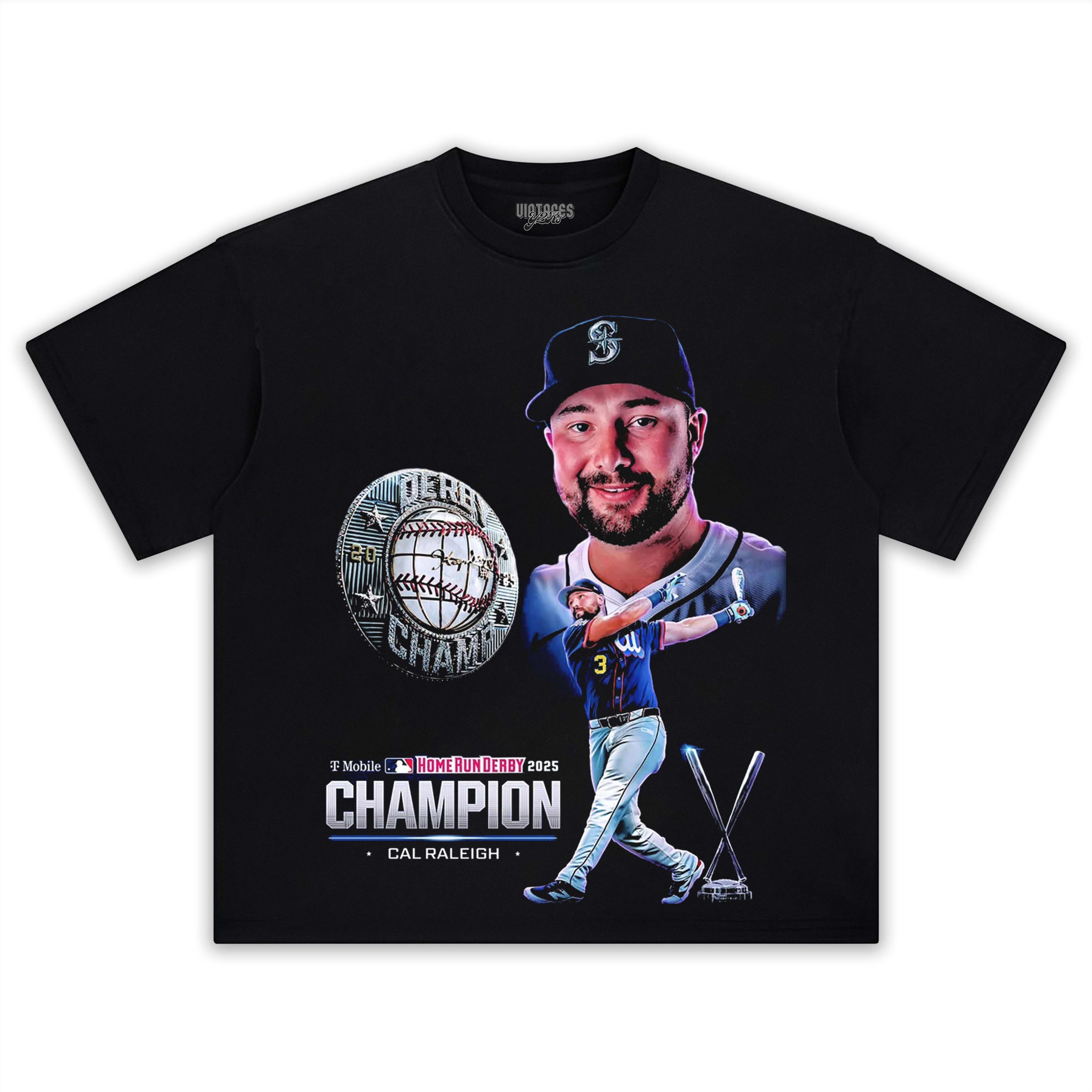 CAL RALEIGH & HR DERBY CHAMPIONS TEE