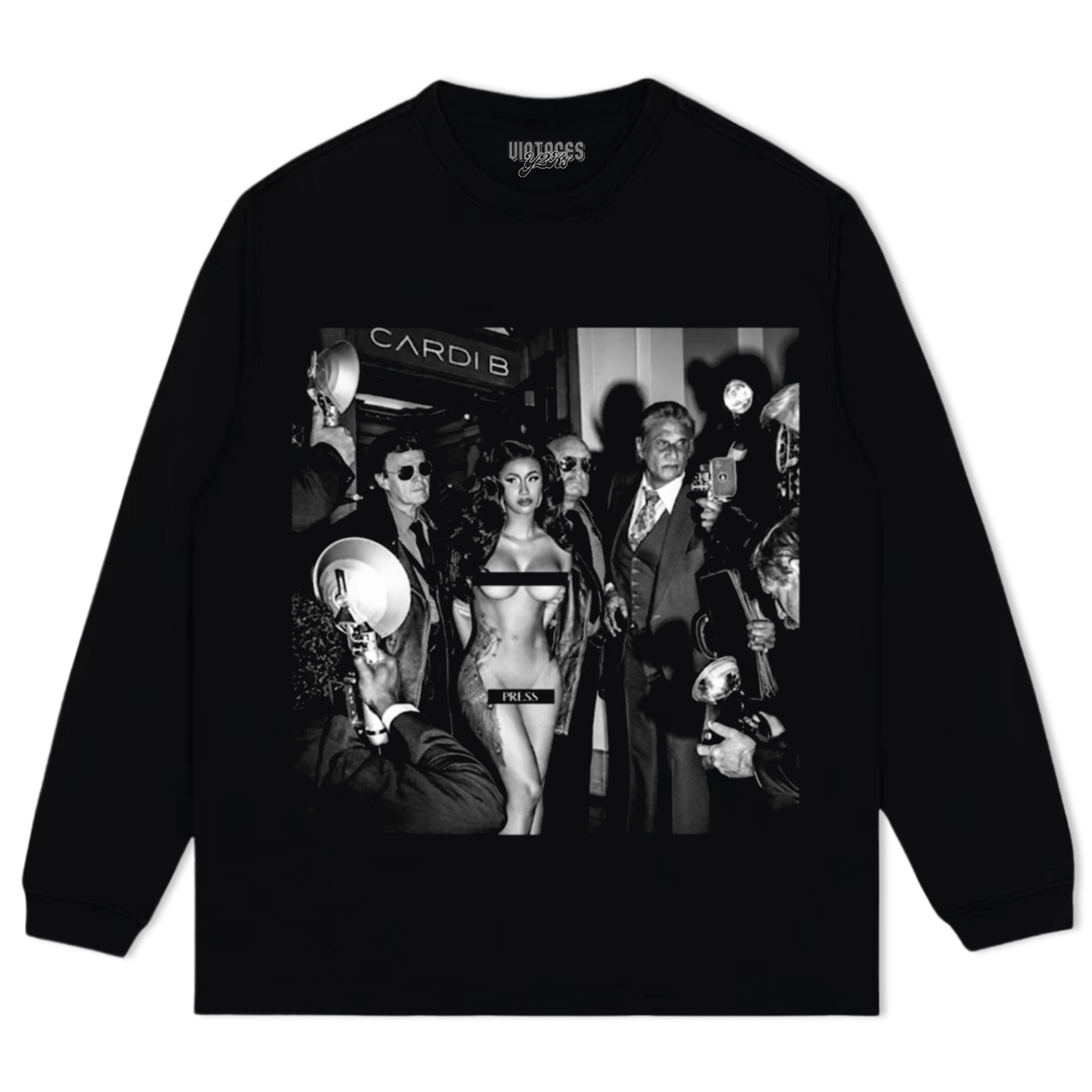 CARDI B PRESS TEE & LS & HOODIE