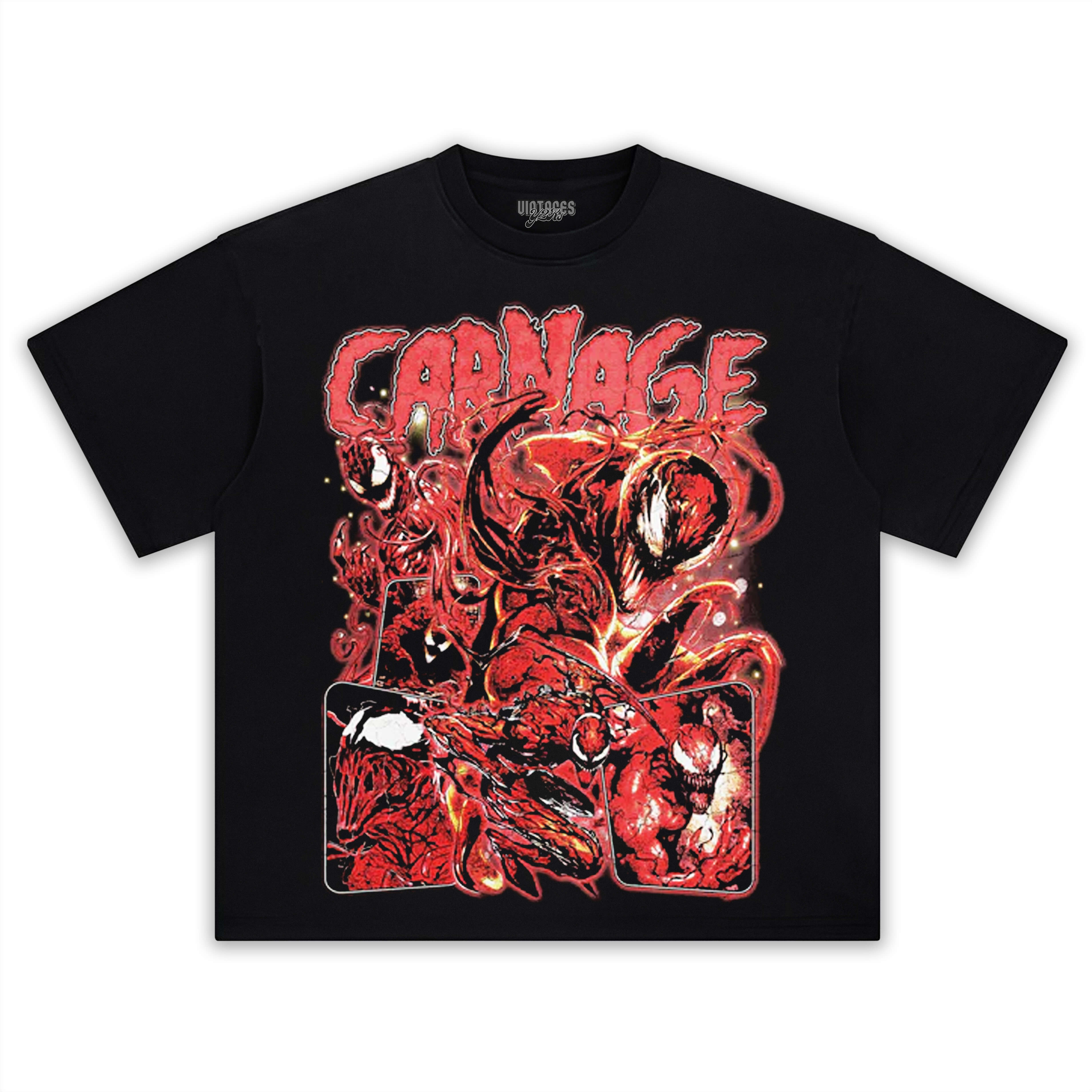 CARNAGE SUPERVILLAIN TEE & LS & HOODIE