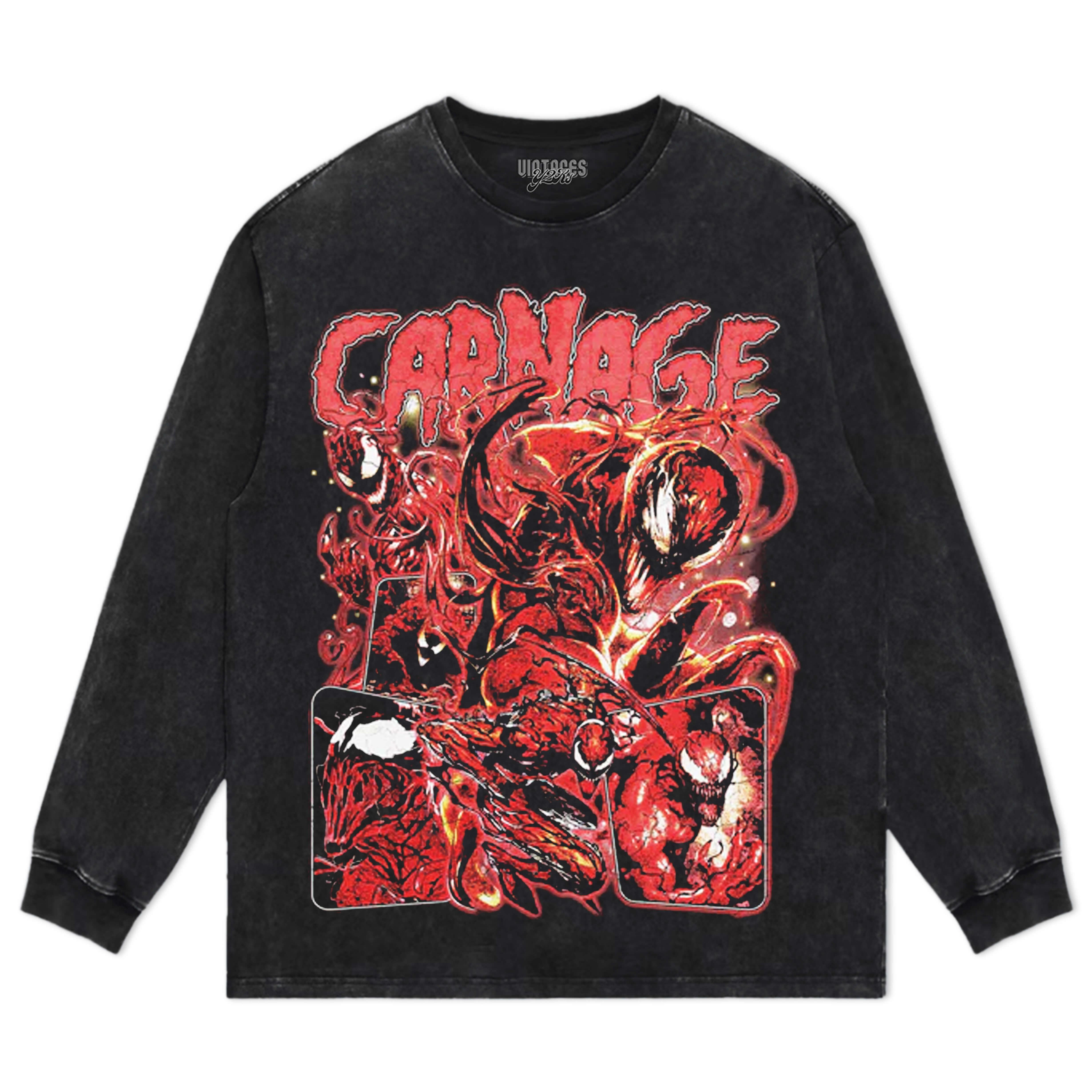 CARNAGE SUPERVILLAIN TEE & LS & HOODIE