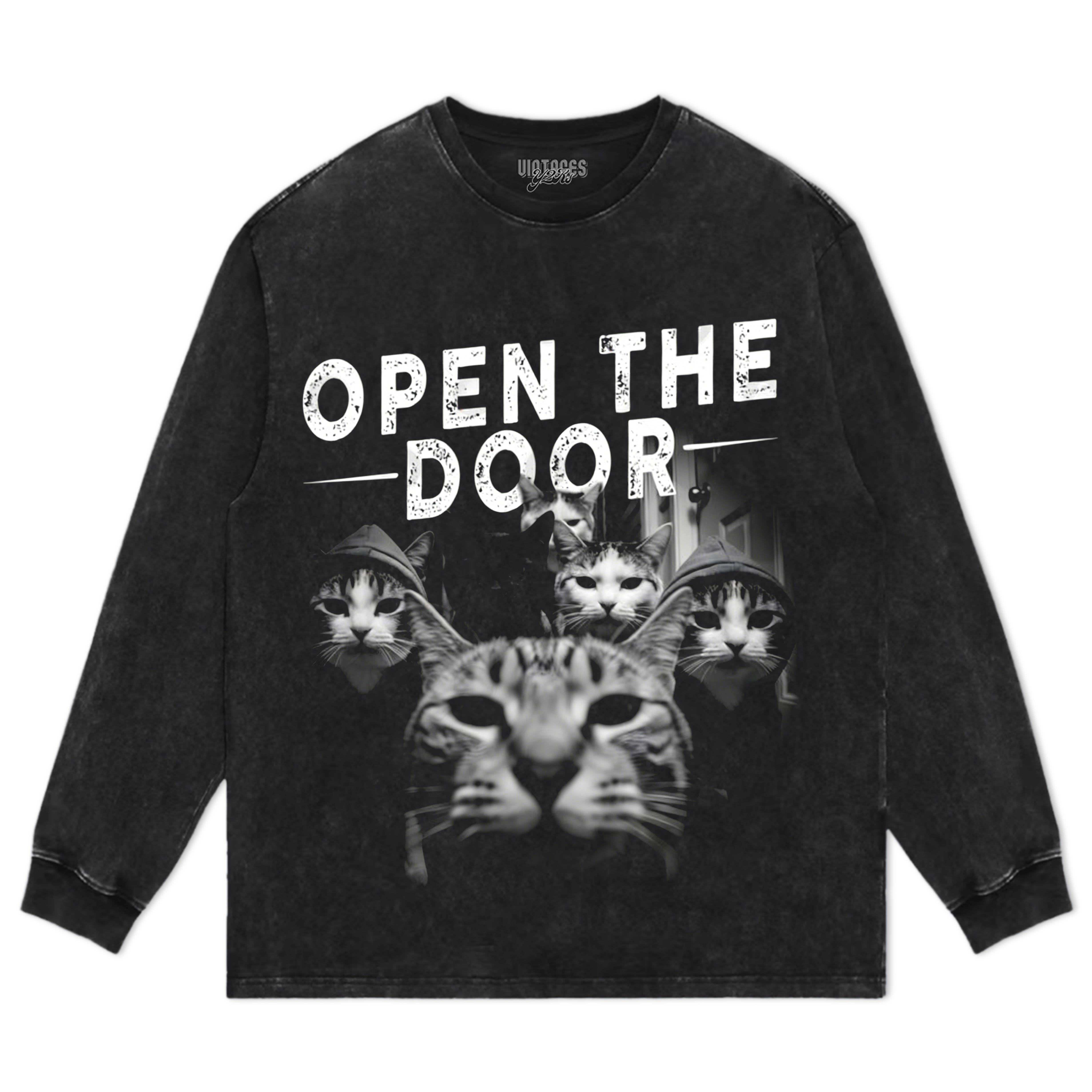 CAT GANG OPEN THE DOOR TEE & LS & HOODIE