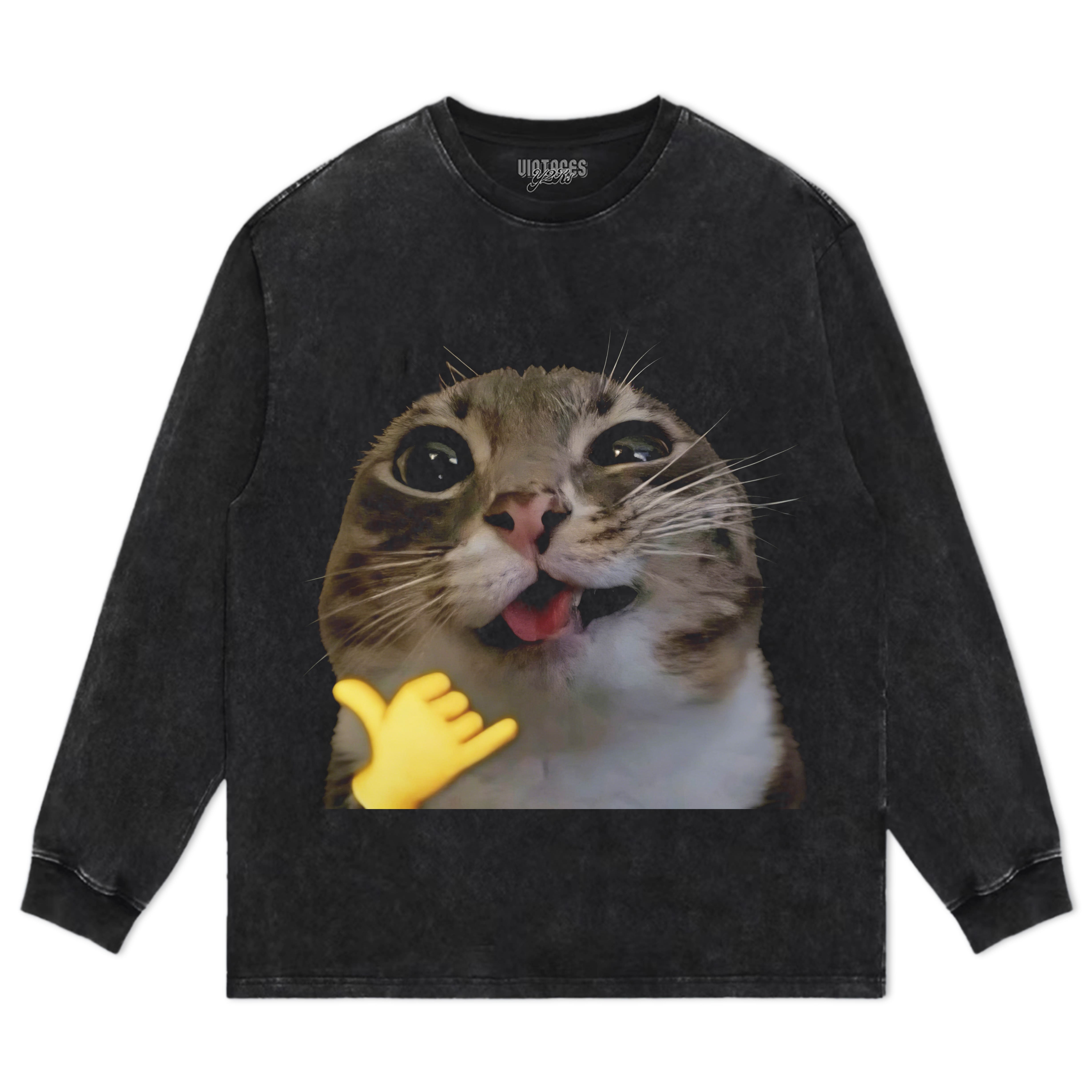 CAT MEMES FUNNY V4 TEE & LS & HOODIE
