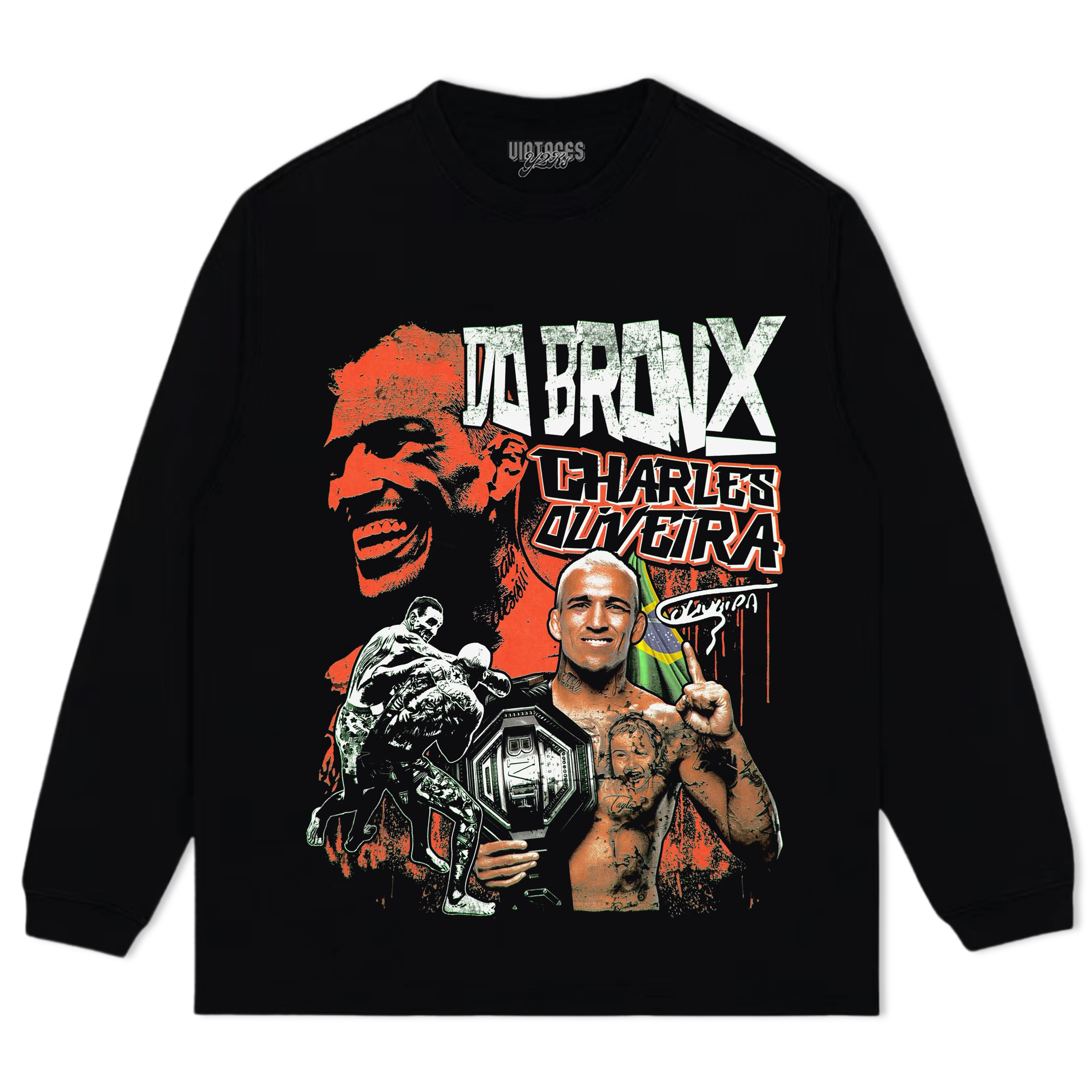 CHARLES OLIVEIRA 2026 V2 VINTAGE TANK TOP & TEE & LONG SLEEVE & LAYERED LS & HOODIE