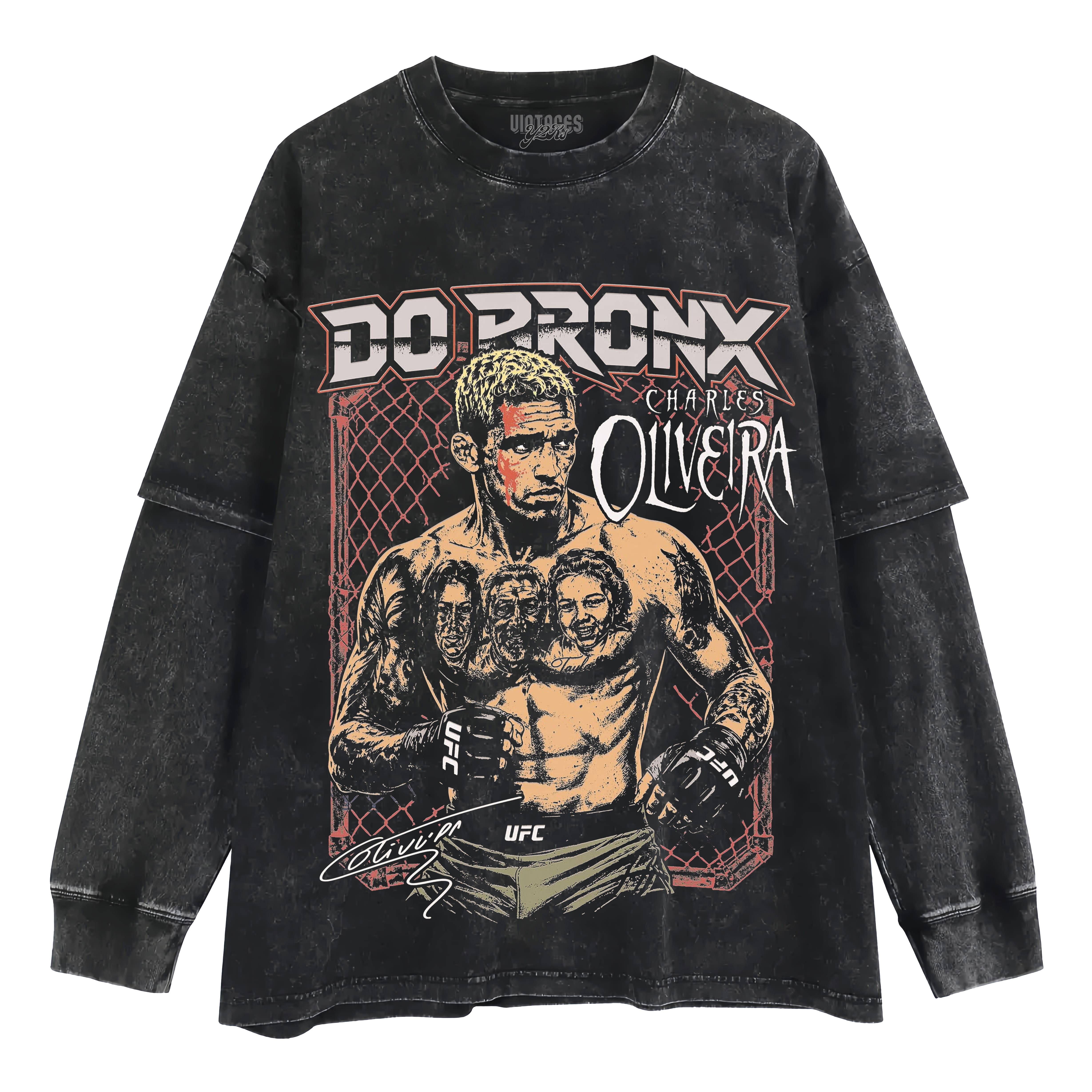 CHARLES OLIVEIRA 2026 VINTAGE TANK TOP & TEE & LONG SLEEVE & LAYERED LS & HOODIE