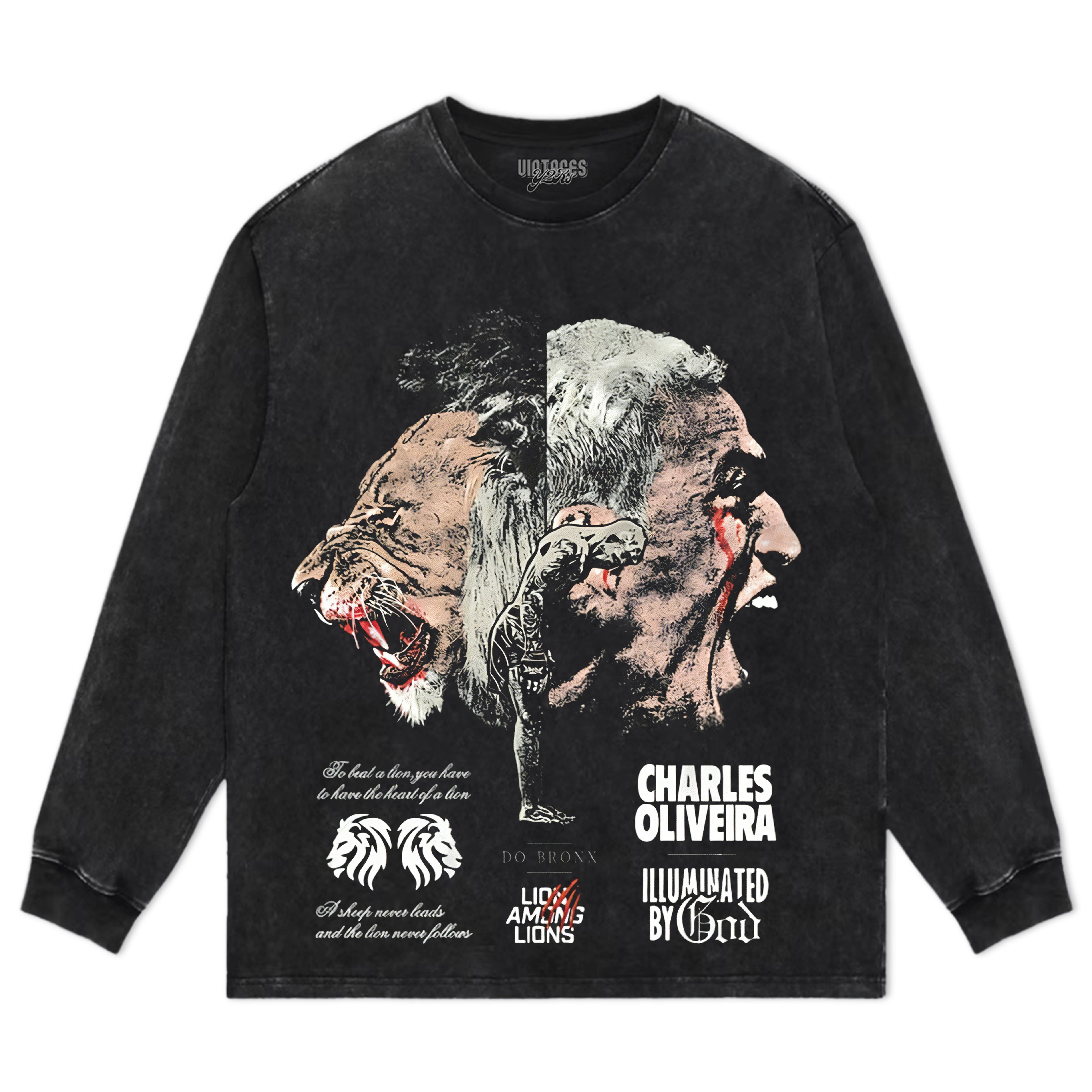CHARLES OLIVEIRA LION AMONG LIONS TEE & LS & HOODIE
