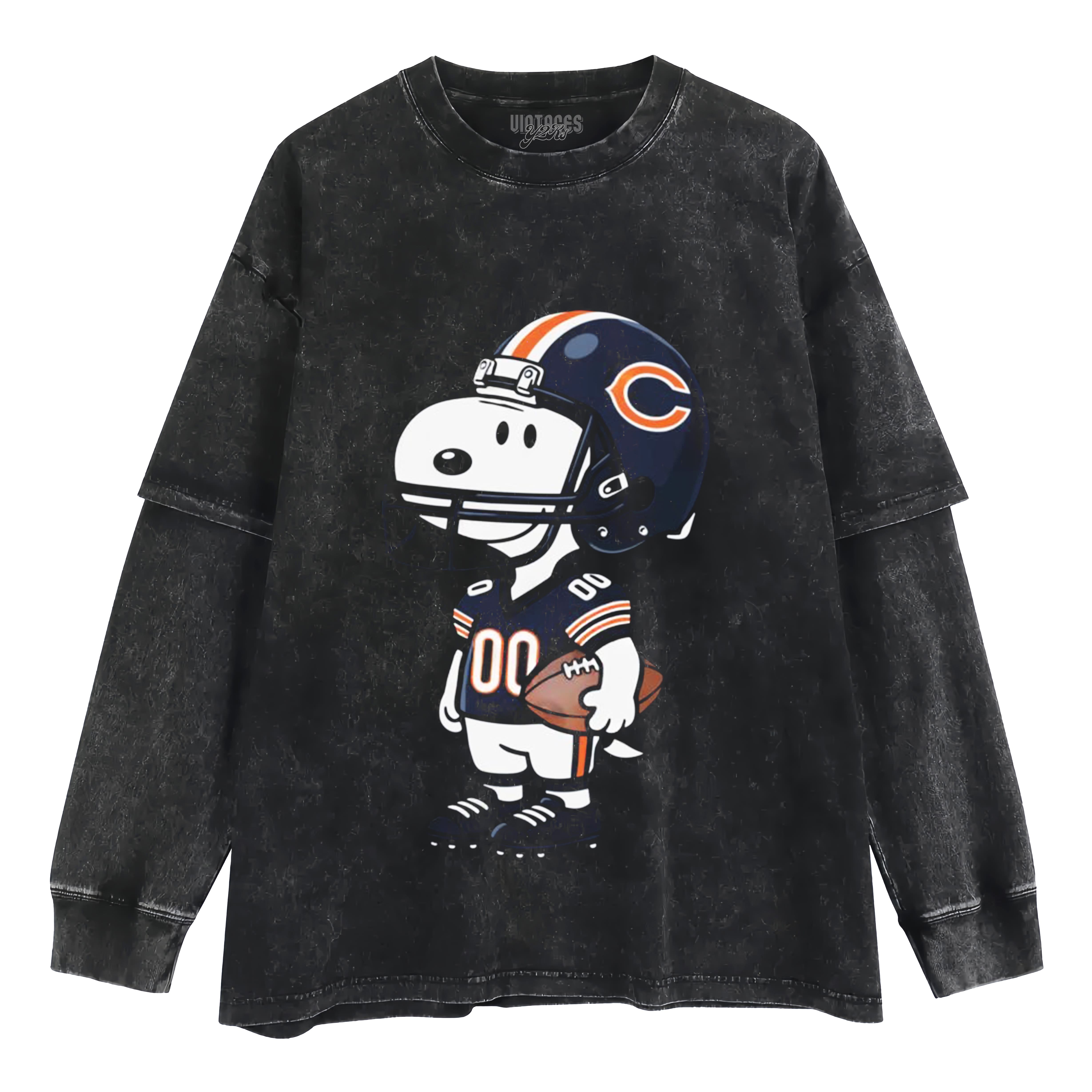 CHICAGO-BEARS-SNOOPY LAYERED LONG SLEEVE