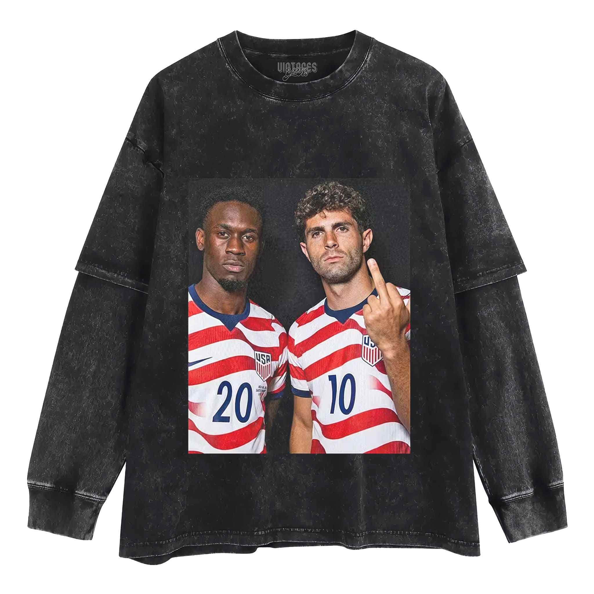 CHRISTIAN PULISIC & FOLARIN BALOGUN TANK TOP & TEE & LONG SLEEVE & LAYERED LS & HOODIE
