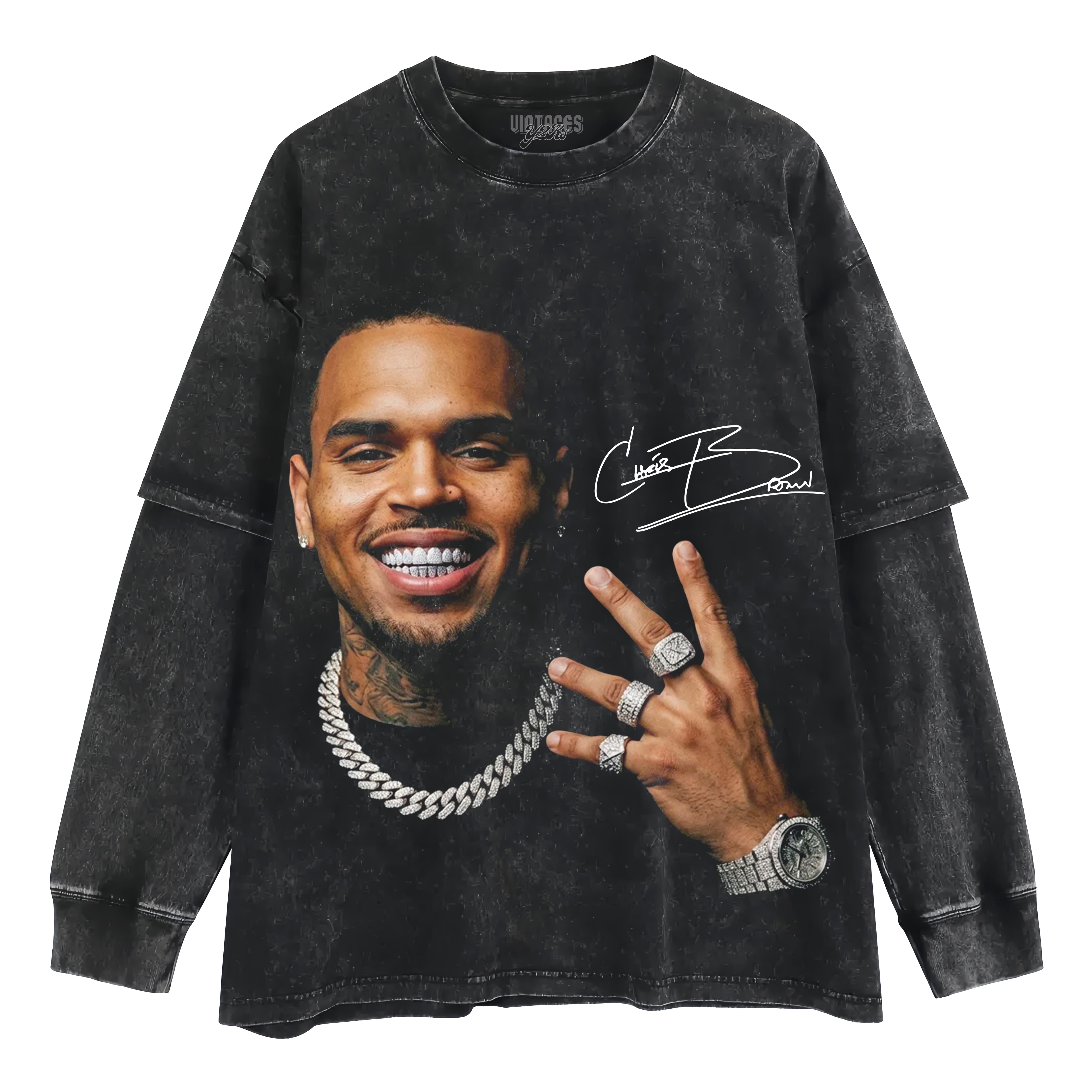 CHRIS BROWN 2026 LAYERED LONG SLEEVE
