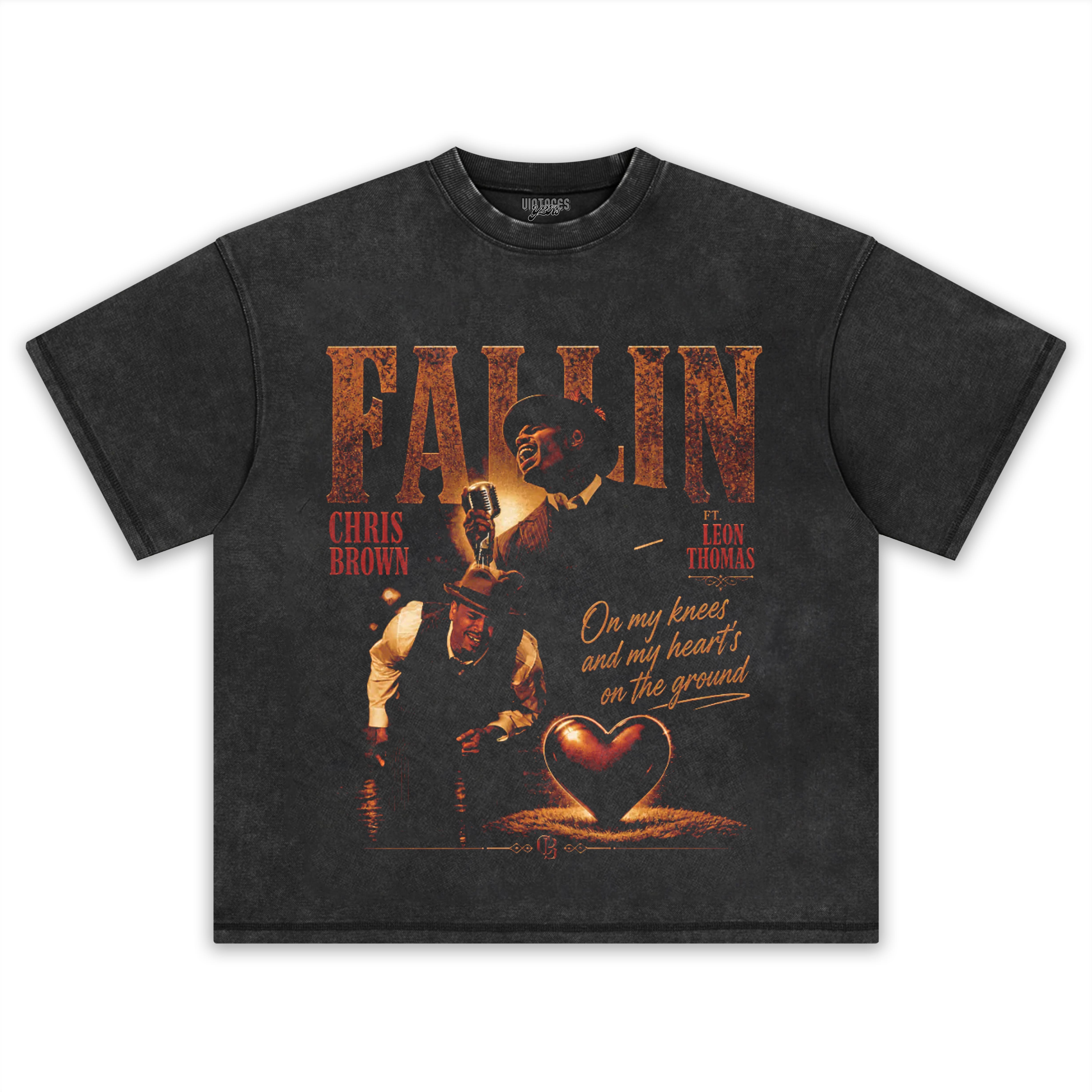 CHRIS BROWN & LEON THOMAS - FALLIN TANK TOP & TEE & LONG SLEEVE & LAYERED LS & HOODIE