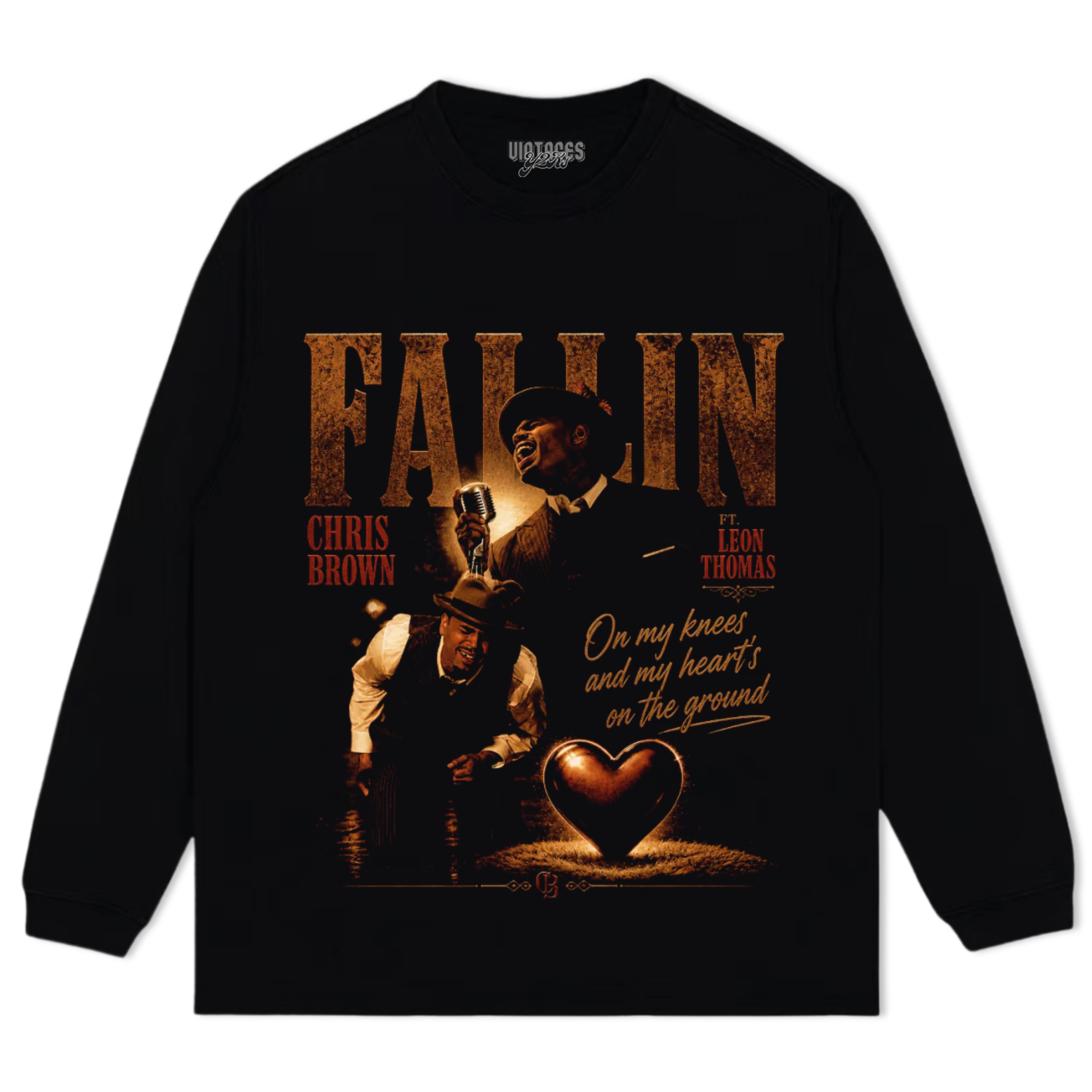 CHRIS BROWN & LEON THOMAS - FALLIN TANK TOP & TEE & LONG SLEEVE & LAYERED LS & HOODIE