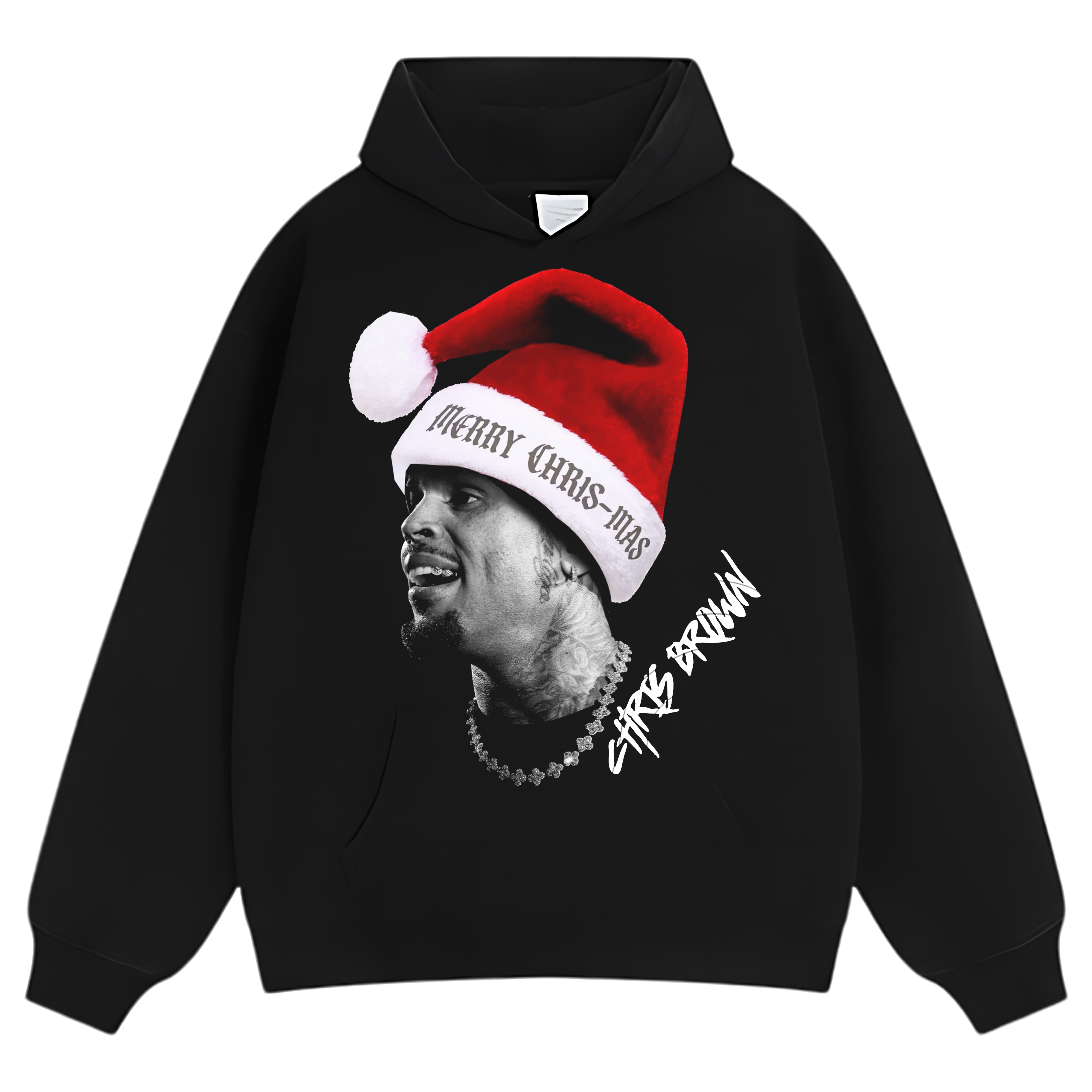 CHRIS BROWN & MERRY CHRIS-MAS BIG HEAD TEE & LS & HOODIE