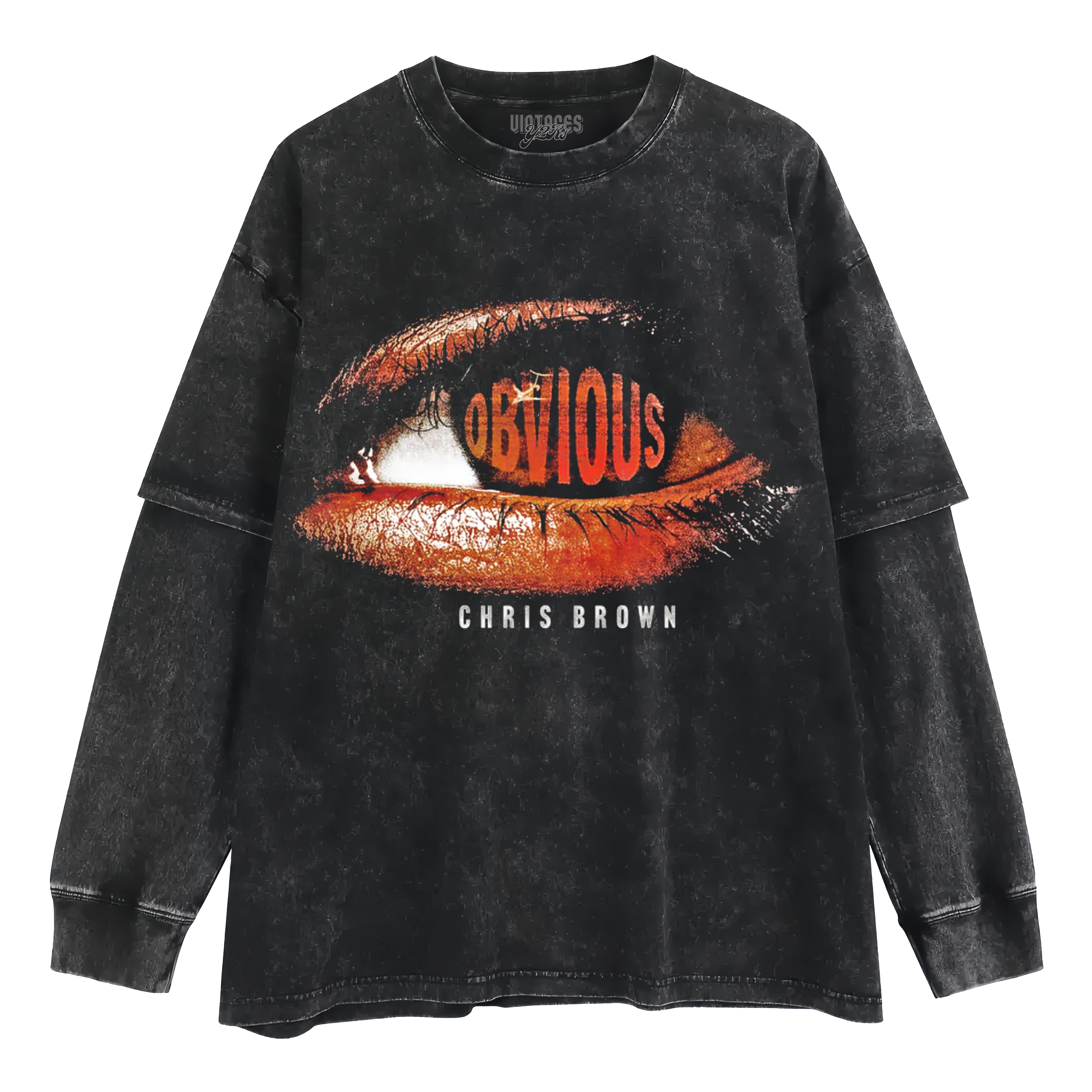 CHRIS BROWN OBVIOUS EYE TANK TOP & TEE & LONG SLEEVE & LAYERED LS & HOODIE