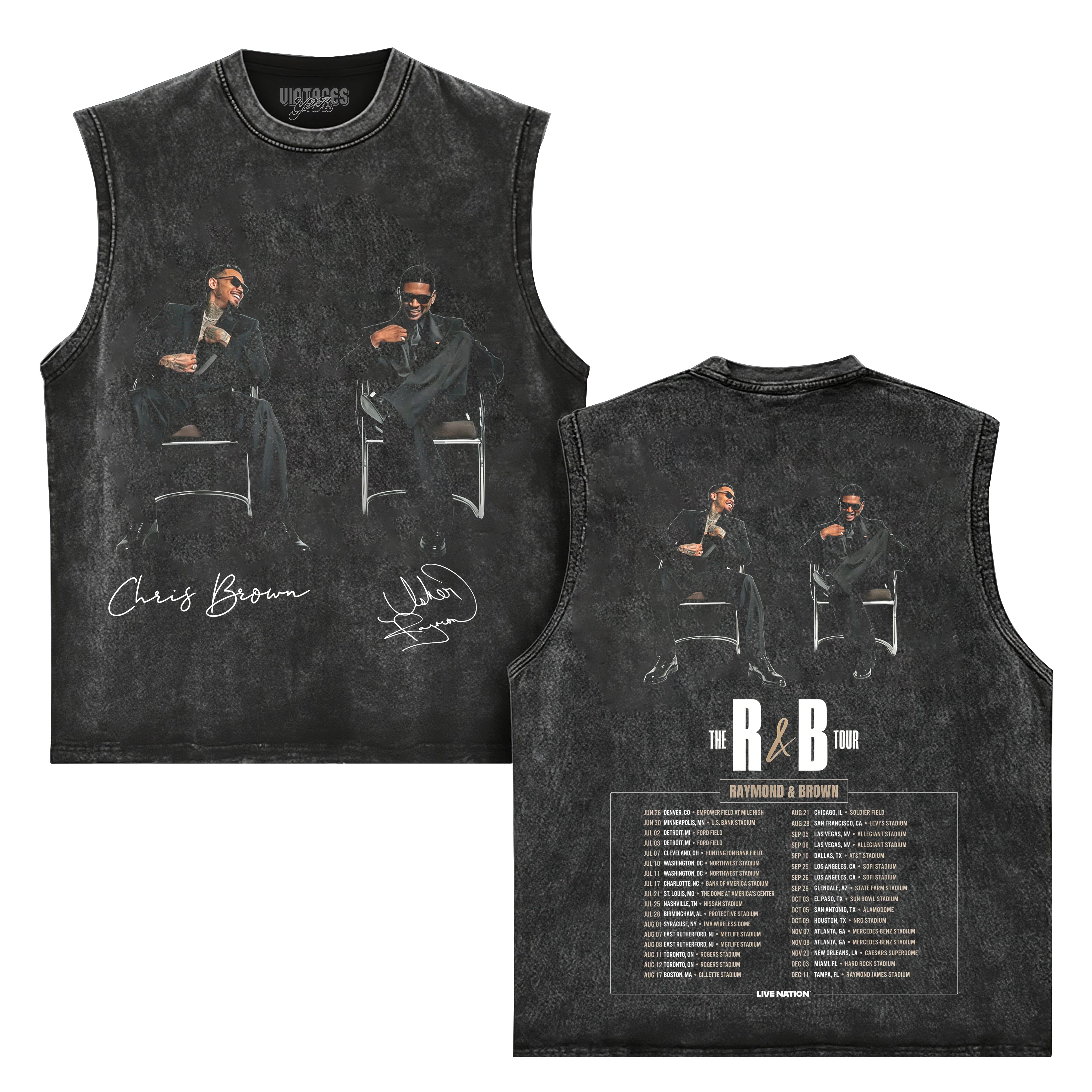 CHRIS BROWN & USHER THE R&B TOUR TANK TOP & TEE