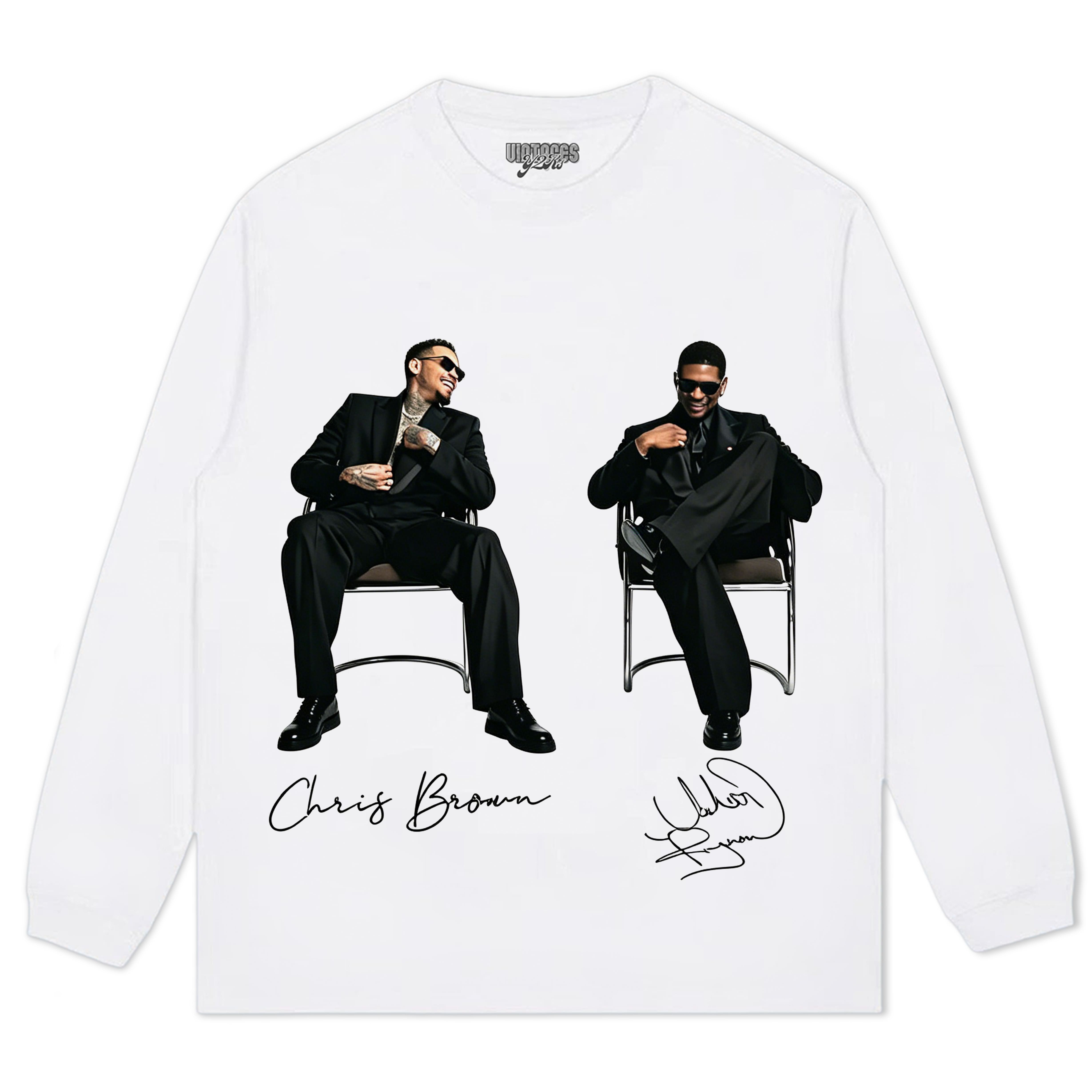 CHRIS BROWN & USHER THE R&B TOUR TANK TOP & TEE & LONG SLEEVE & LAYERED LS & HOODIE