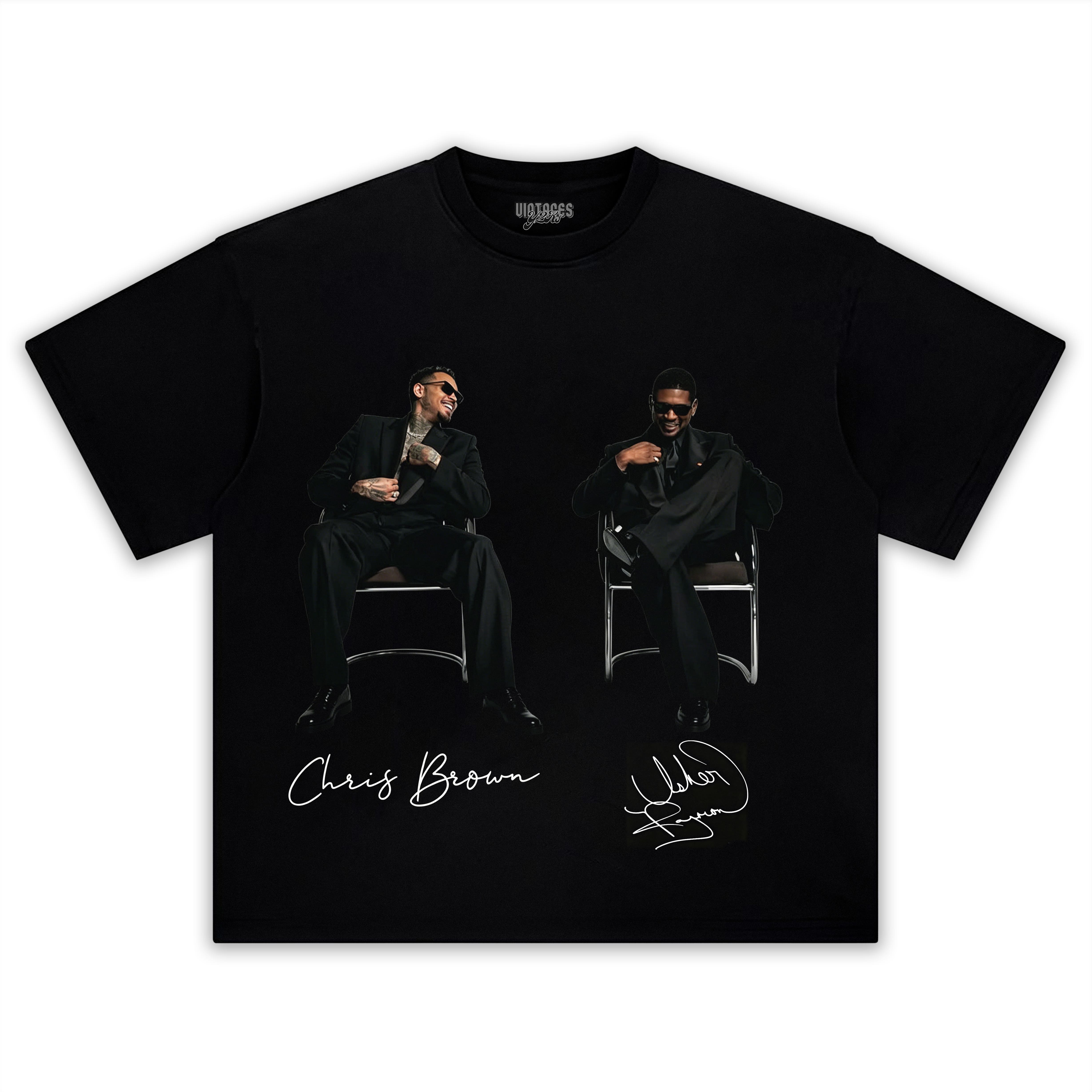 CHRIS BROWN & USHER THE R&B TOUR TANK TOP & TEE & LONG SLEEVE & LAYERED LS & HOODIE