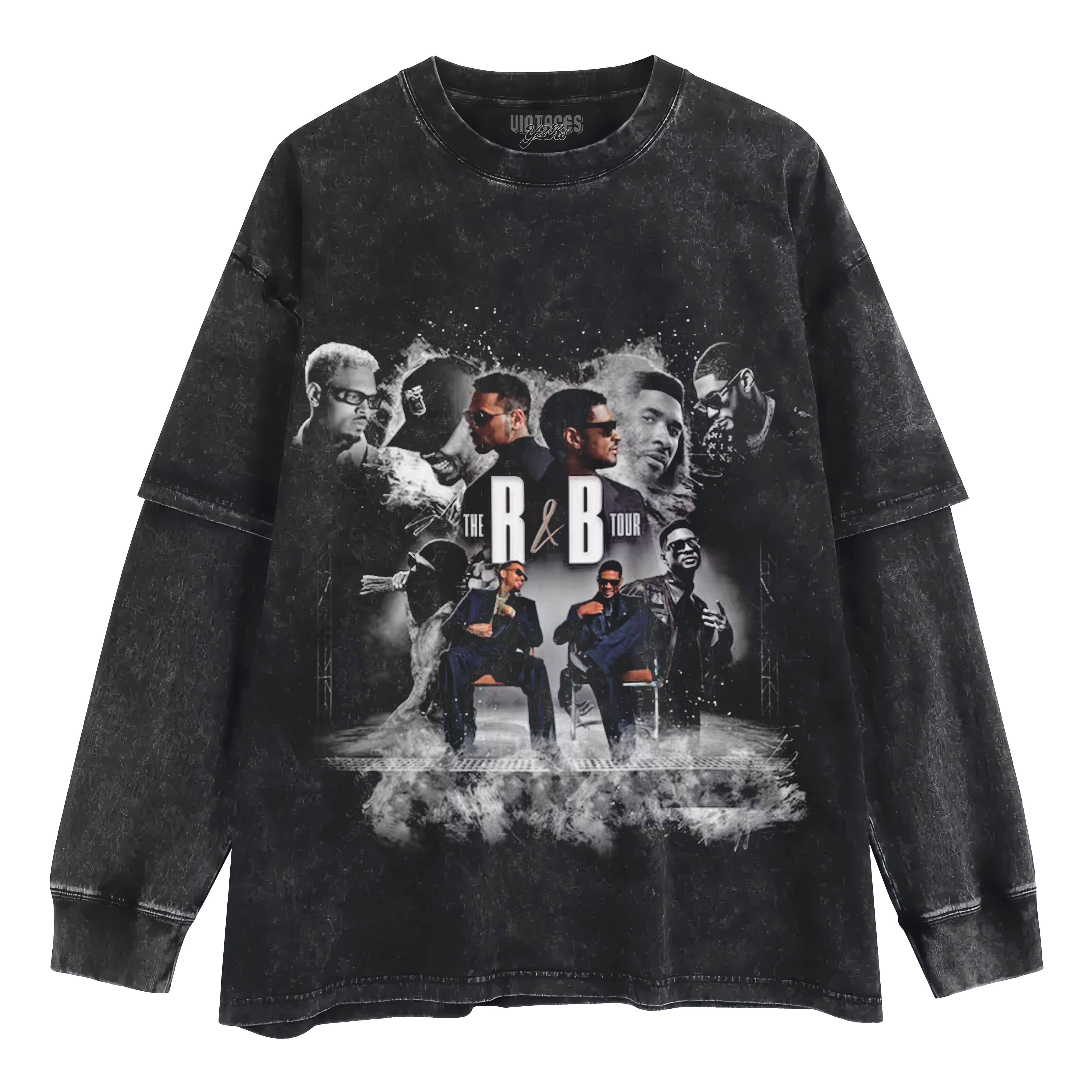 CHRIS BROWN & USHER THE R&B TOUR V2 TANK TOP & TEE & LONG SLEEVE & LAYERED LS & HOODIE