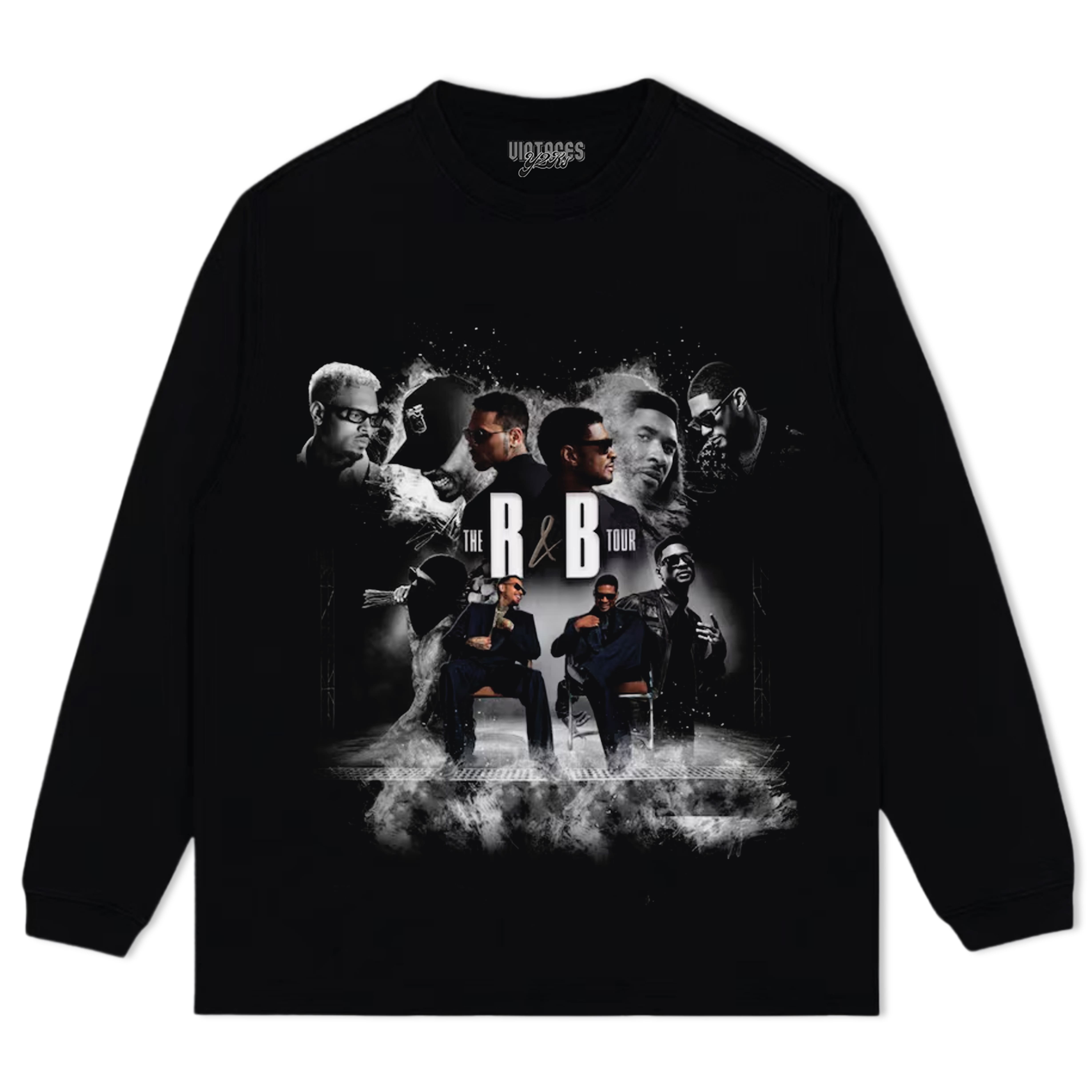 CHRIS BROWN & USHER THE R&B TOUR V2 TANK TOP & TEE & LONG SLEEVE & LAYERED LS & HOODIE