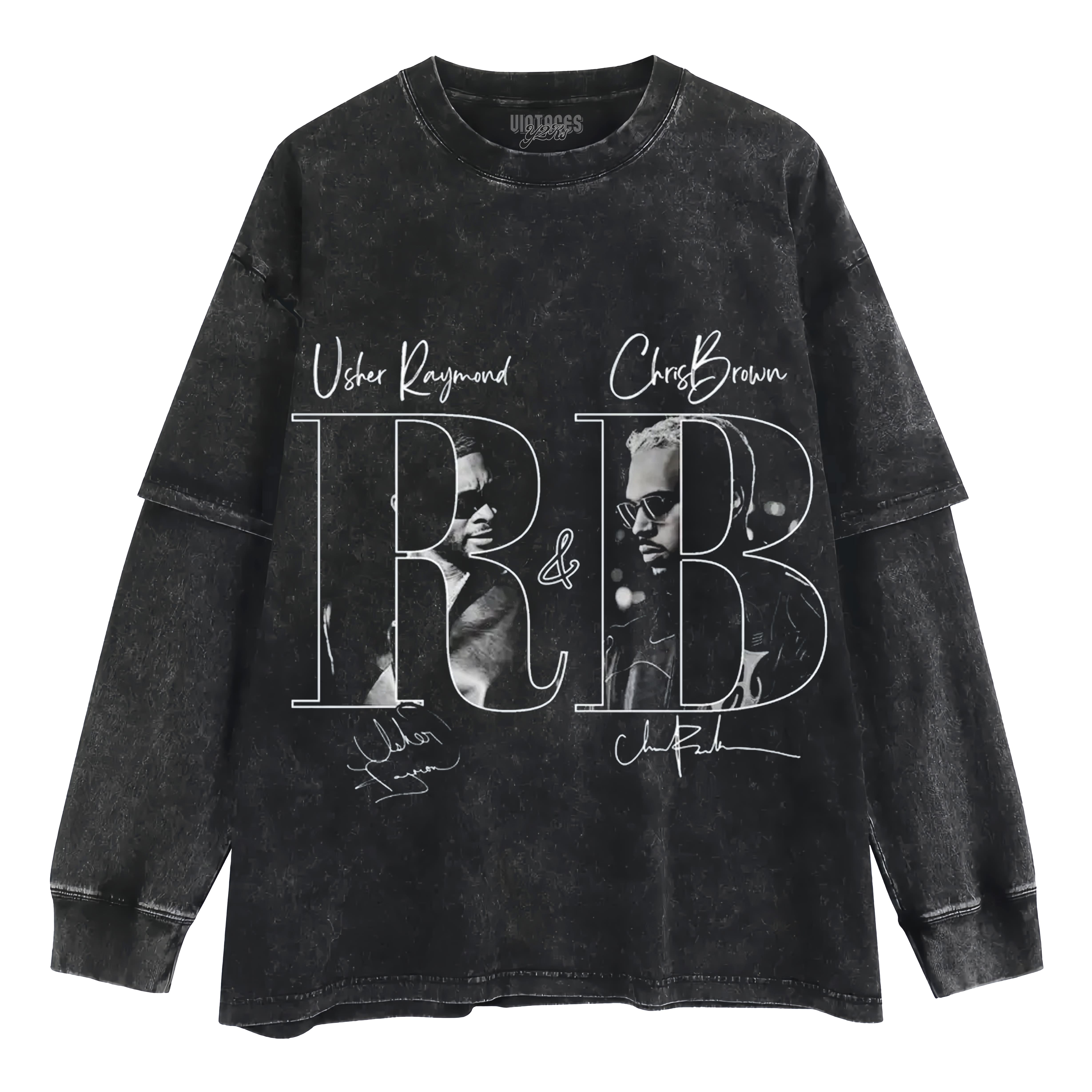 CHRIS BROWN & USHER THE R&B TOUR V4 TANK TOP & TEE & LONG SLEEVE & LAYERED LS & HOODIE
