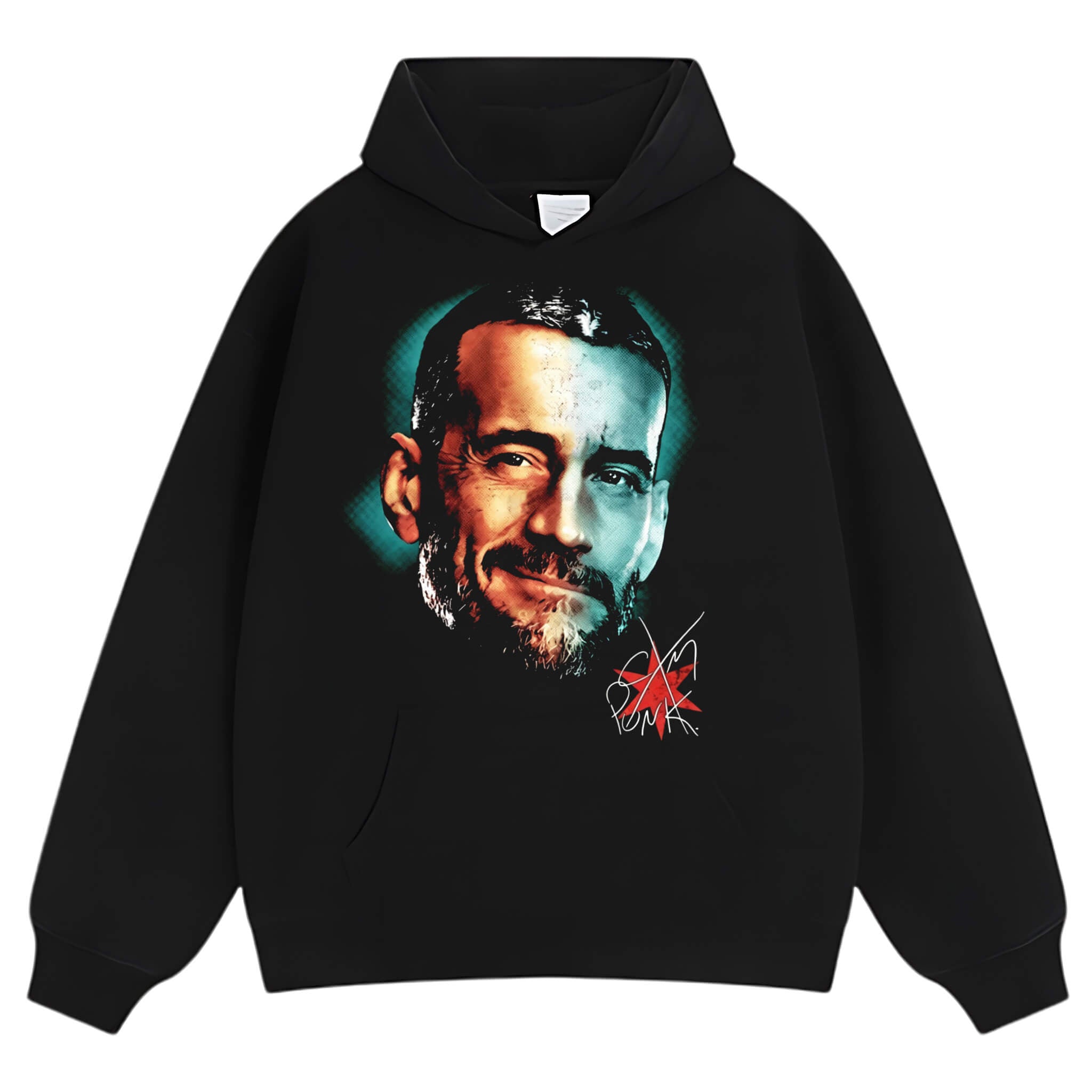 CM PUNK SIGNED WWE PRO WRESTLING TANK TOP & TEE & LONG SLEEVE & LAYERED LS & HOODIE