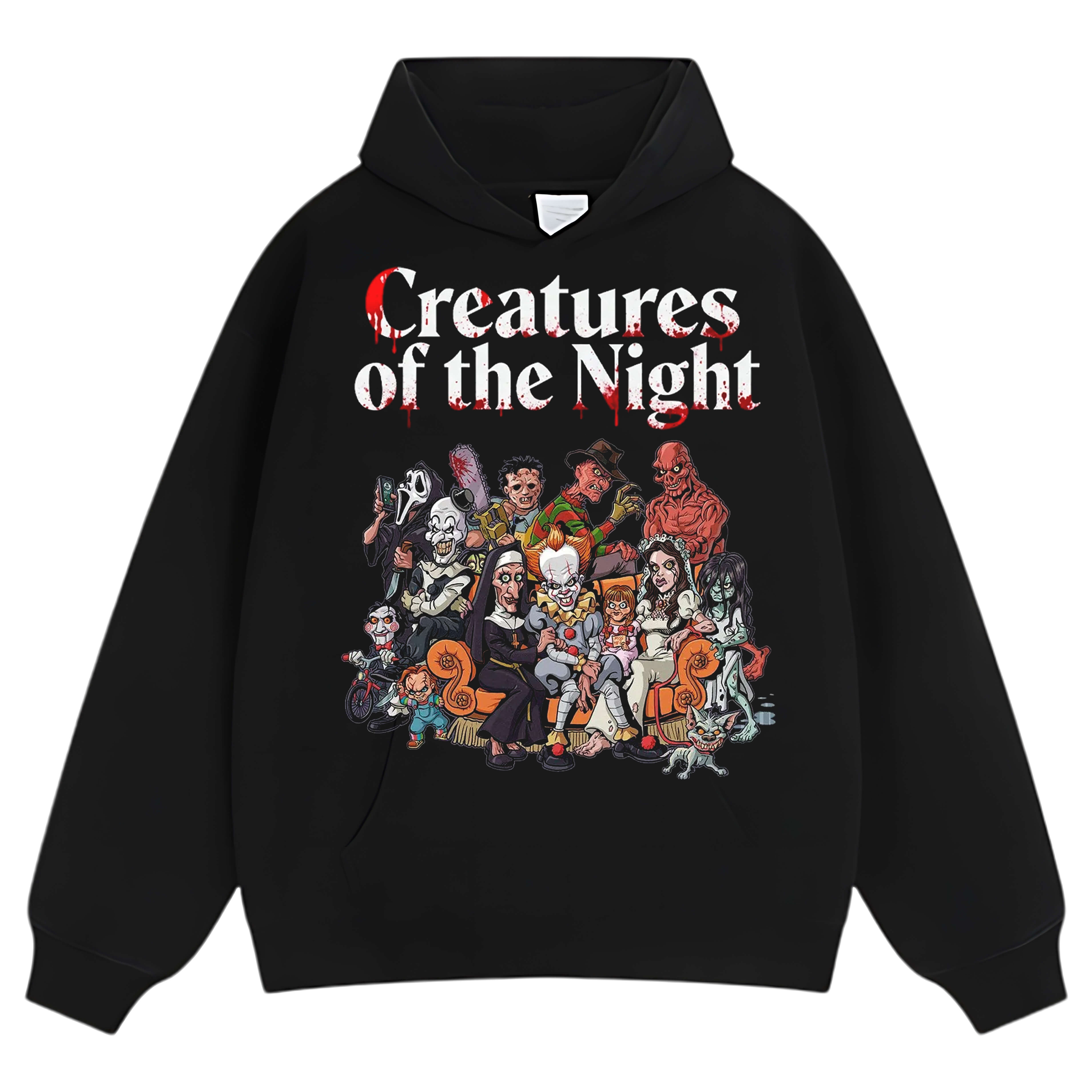 CREATURES OF THE NIGHT VINTAGE CLOTHES HALLOWEEN TEE & LS & HOODIE