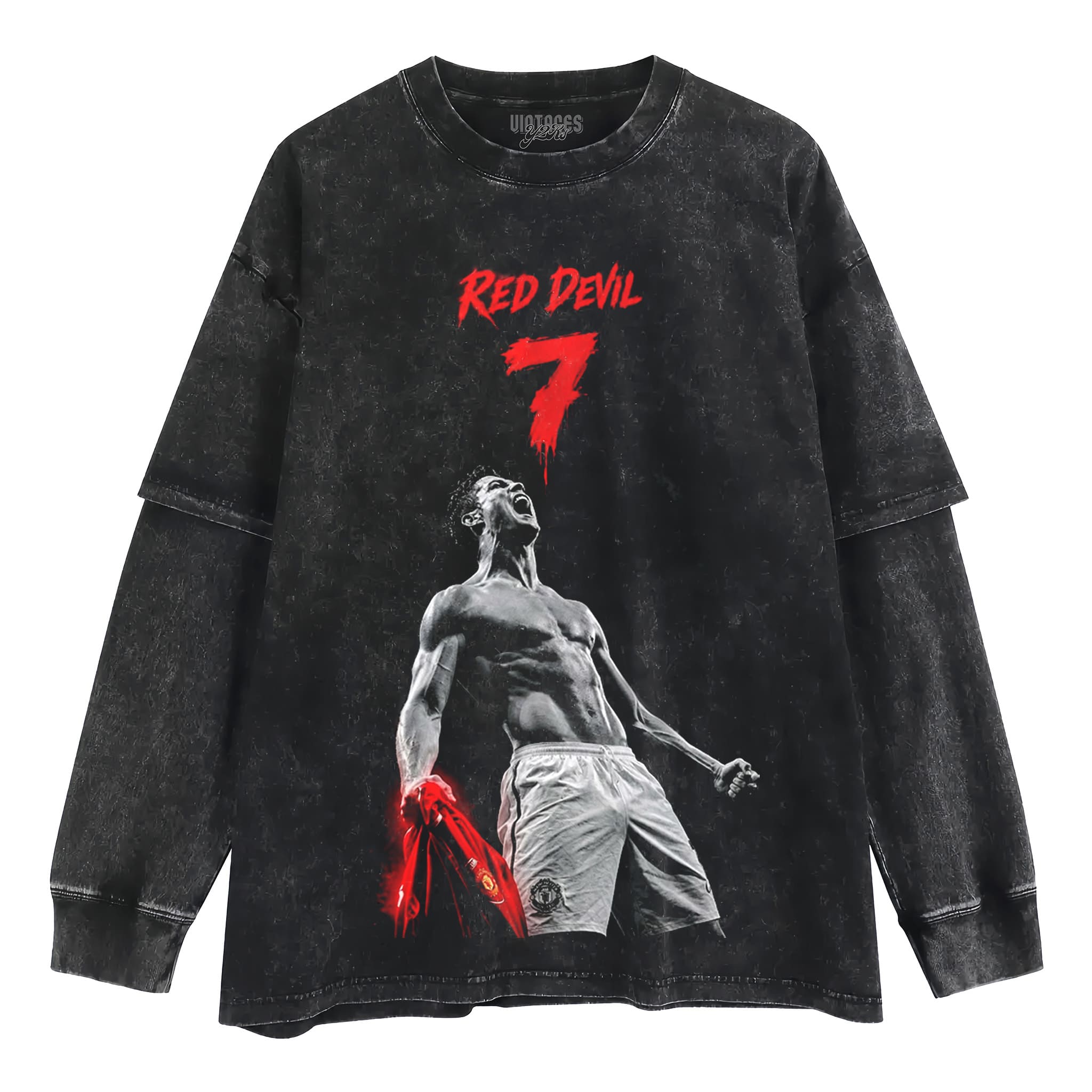 CRISTIANO RONALDO - RED DEVIL TANK TOP & TEE & LONG SLEEVE & LAYERED LS & HOODIE