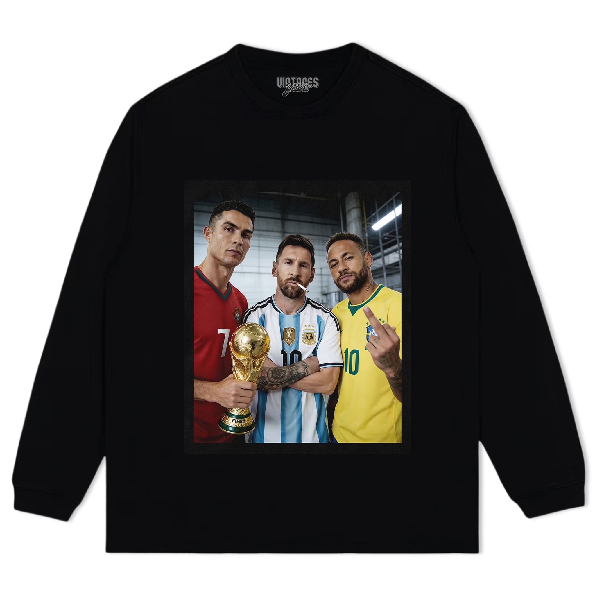 CRISTIANO RONALDO & LIONEL MESSI & NEYMAR JR. TANK TOP & TEE & LONG SLEEVE & LAYERED LS & HOODIE