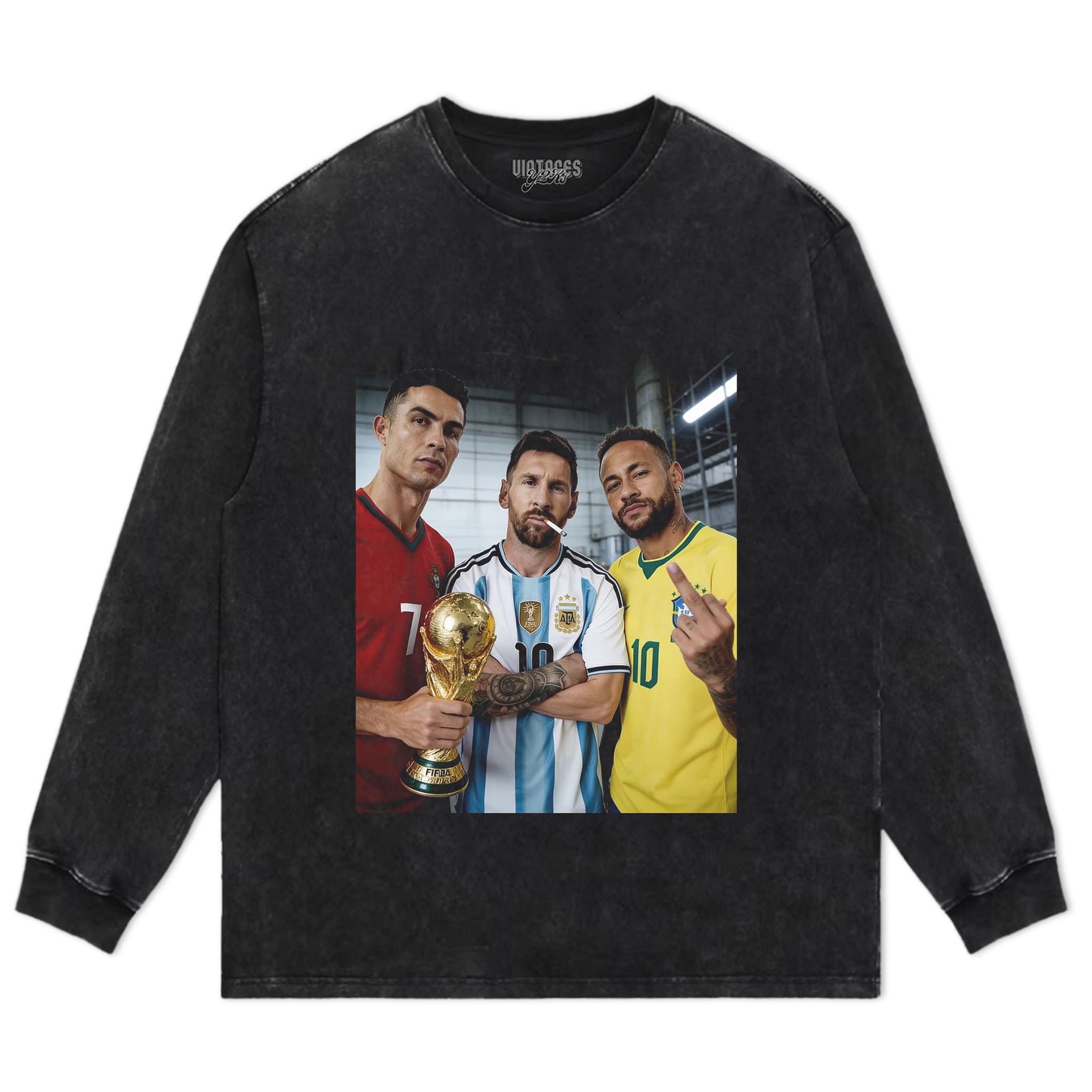 CRISTIANO RONALDO & LIONEL MESSI & NEYMAR JR. TANK TOP & TEE & LONG SLEEVE & LAYERED LS & HOODIE