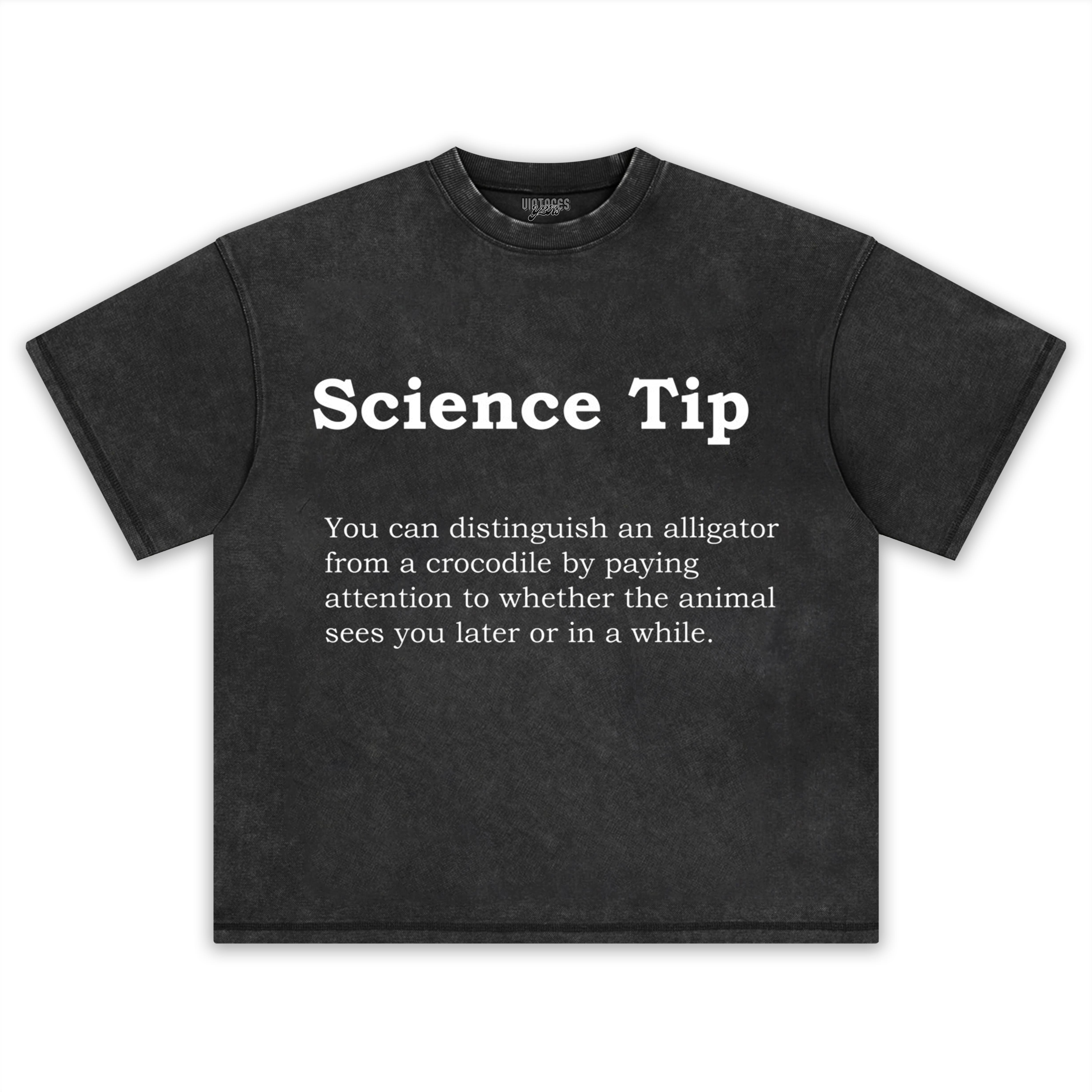 CROCODILE ALLIGATOR FUNNY SCIENCE TIP TEE & LS & HOODIE