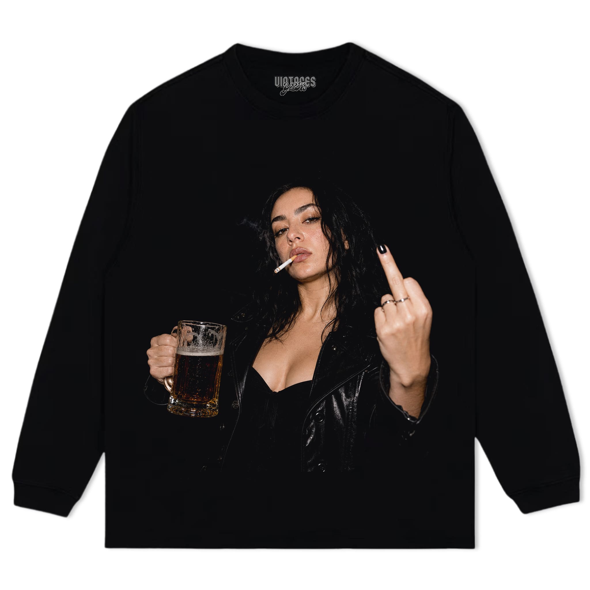 Charli XCX MIDDLE FINGER TANK TOP & TEE & LONG SLEEVE & LAYERED LS & HOODIE