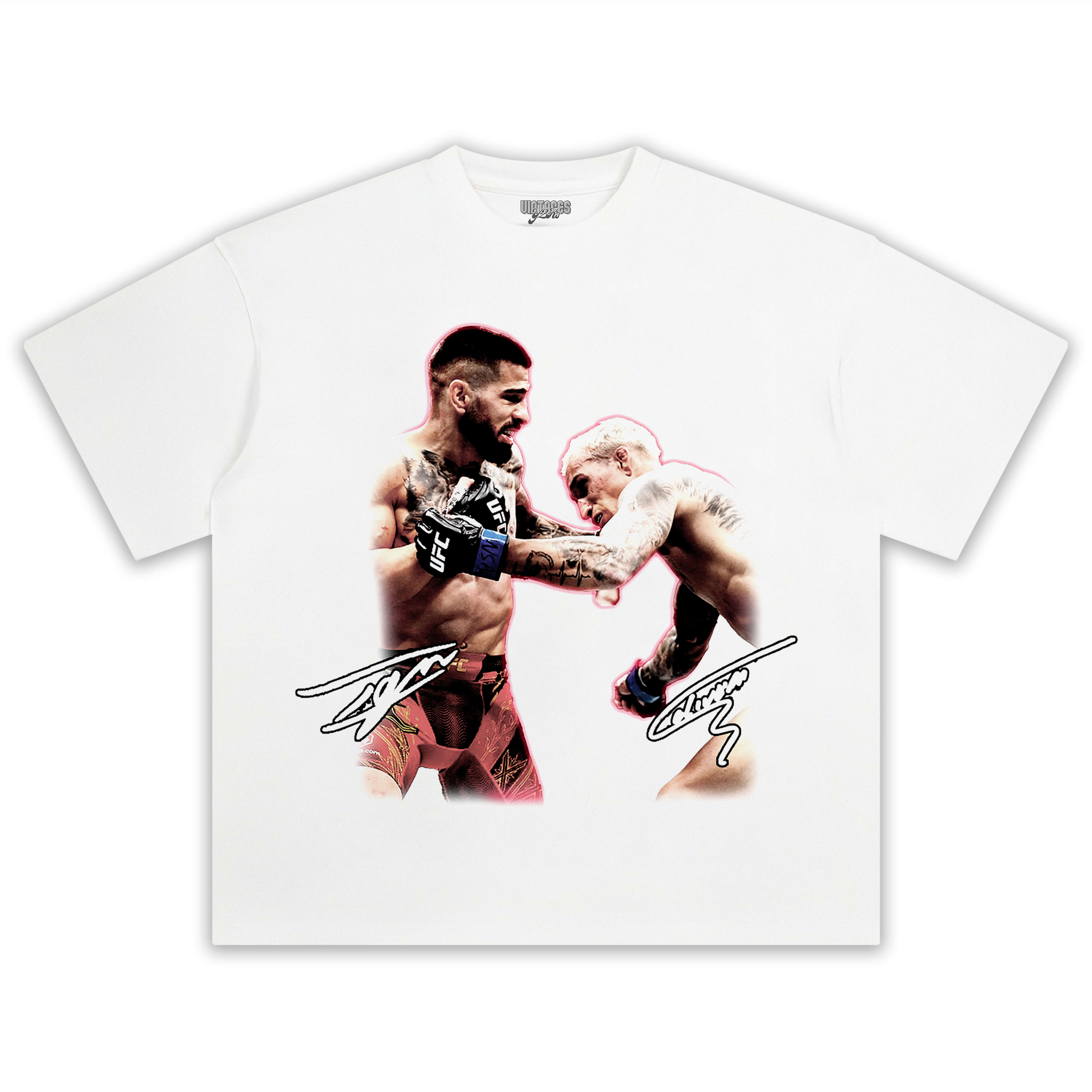 Copy ILIA TOPURIA & CHARLES OLIVEIRA TEE